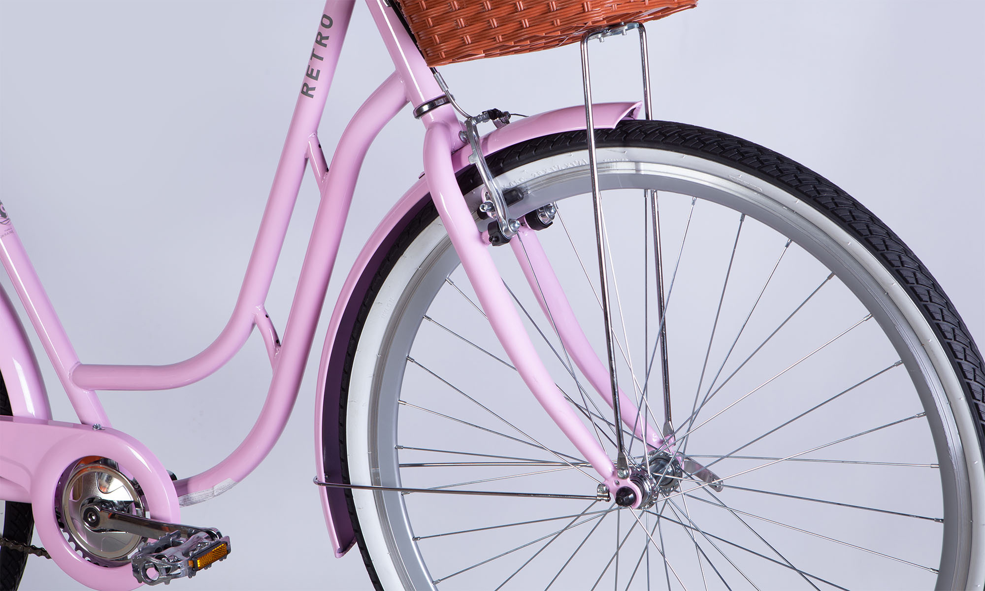 Велосипед Dorozhnik RETRO Velosteel 28", размер L, рама 19", 2025, светло-розовый  6
