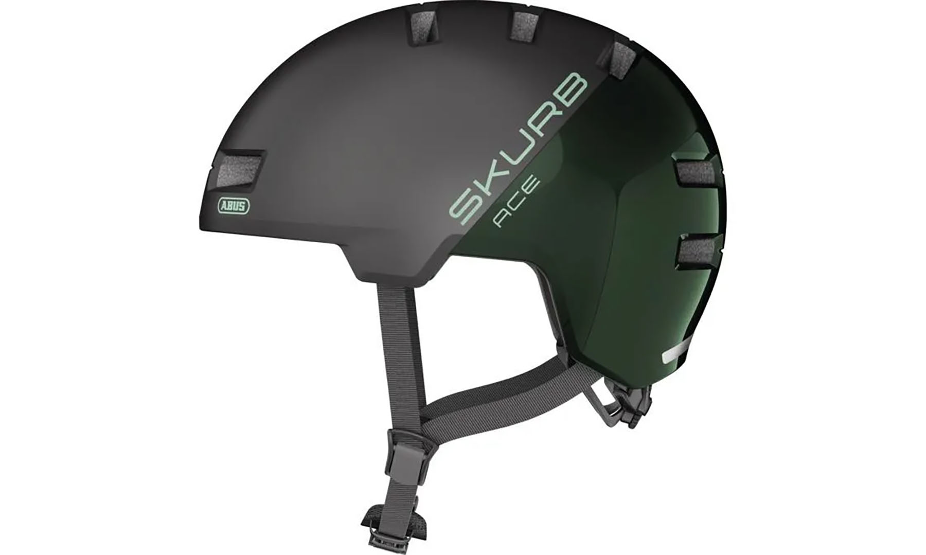 Велошлем ABUS SKURB ACE moss green, размер S (52-56 см), темно-зеленый 