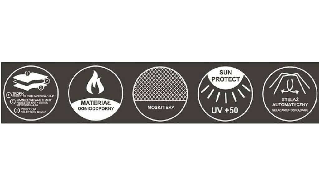 Намет Enero Cool для 3 чоловік, синій із сірим 2