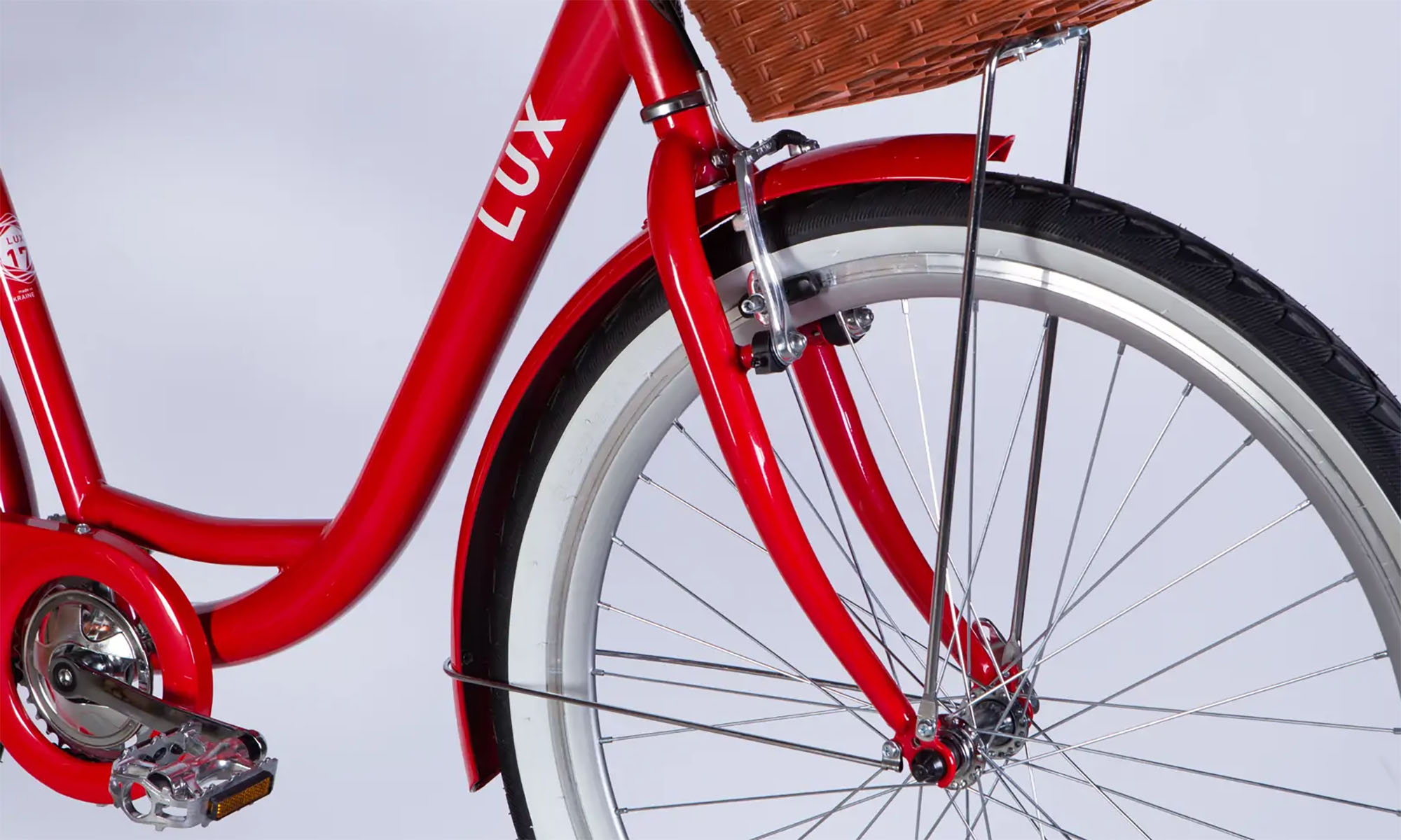 Велосипед Dorozhnik LUX Velosteel 26", размер M, рама-17", год 2026, красный 3