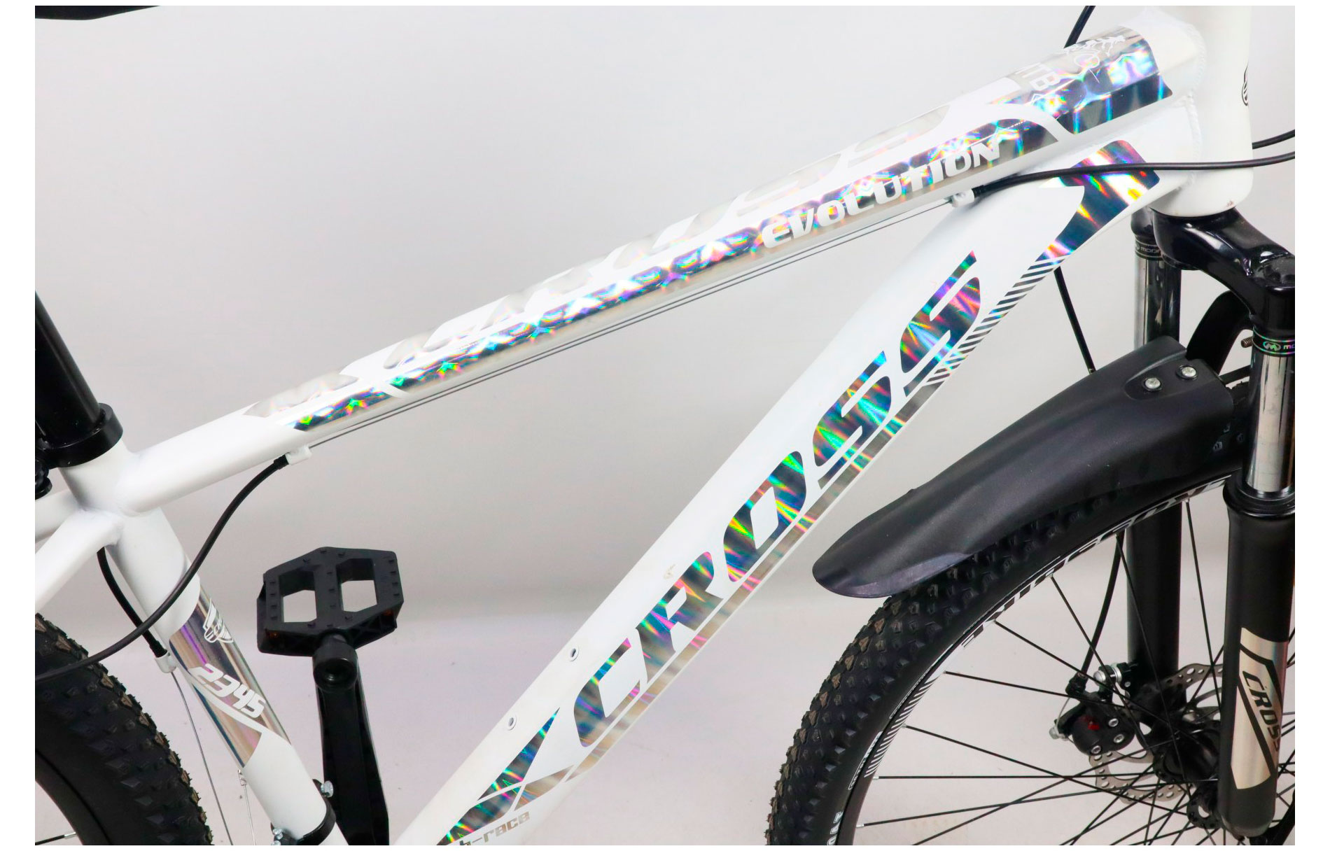 Фотографія Велосипед Cross Evolution V2 27.5" розмір М рама 17 2023 Білий 4