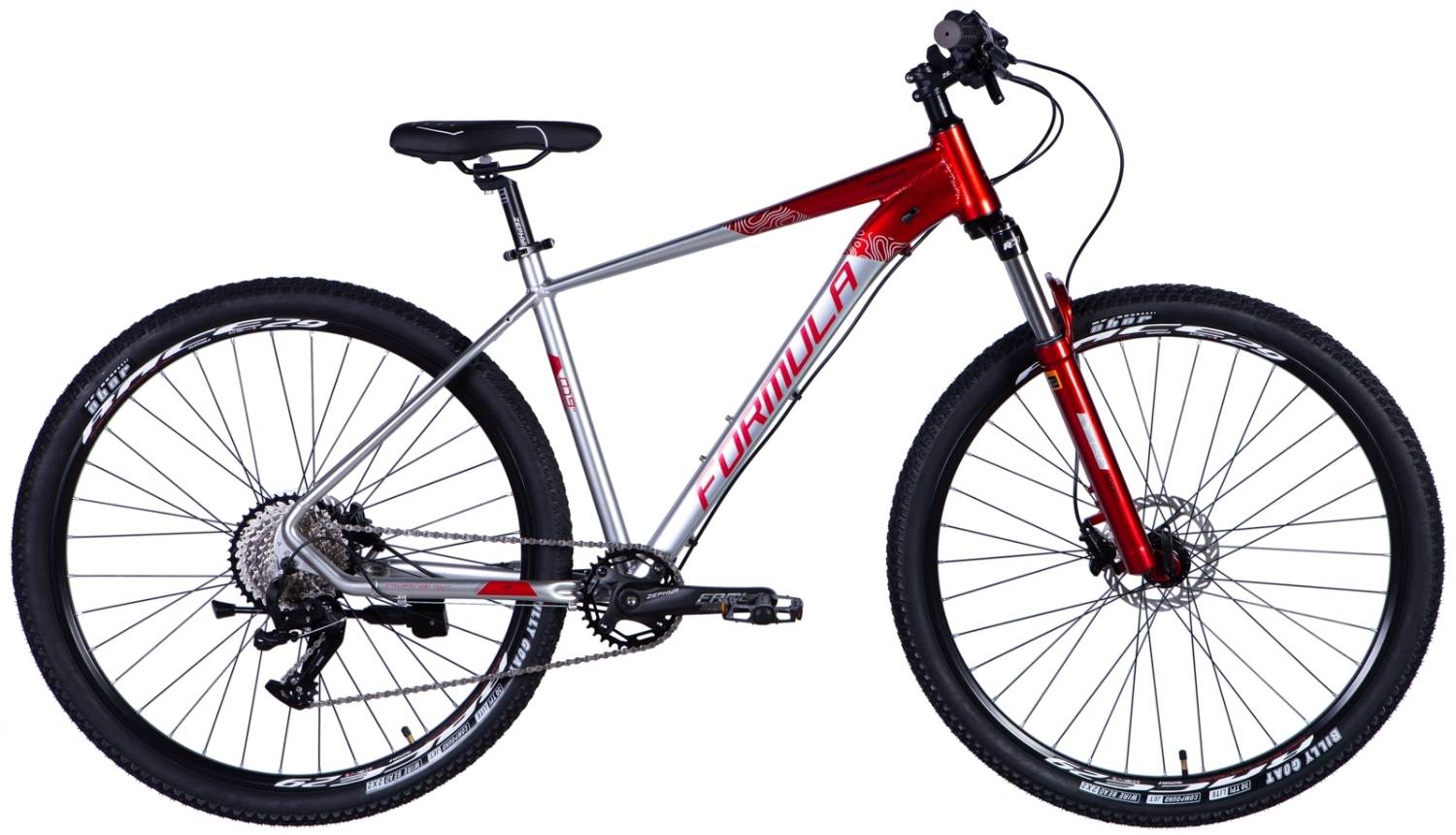 Фотография Велосипед Formula ZEPHYR 1.0 AM HDD 29" размер L рама 19 2024 Красно-серебристый