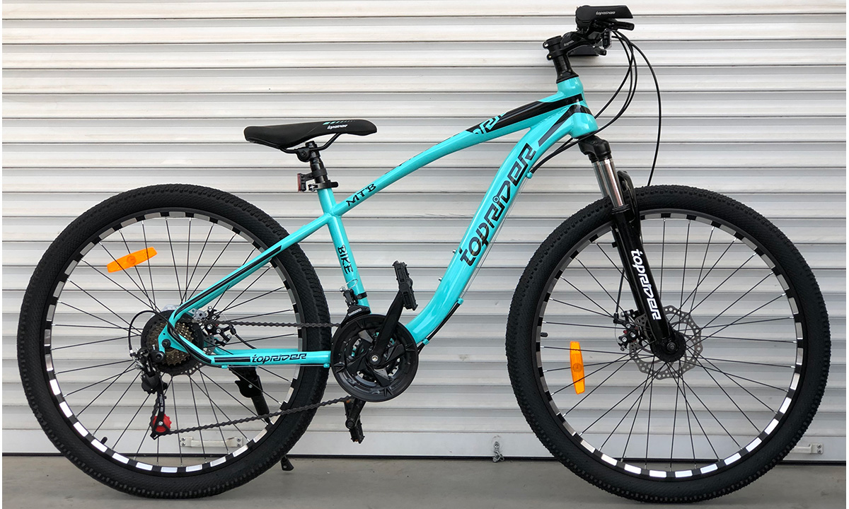 Велосипед горный TopRider 27,5" Trime TR550 2020 Бирюзовый 2