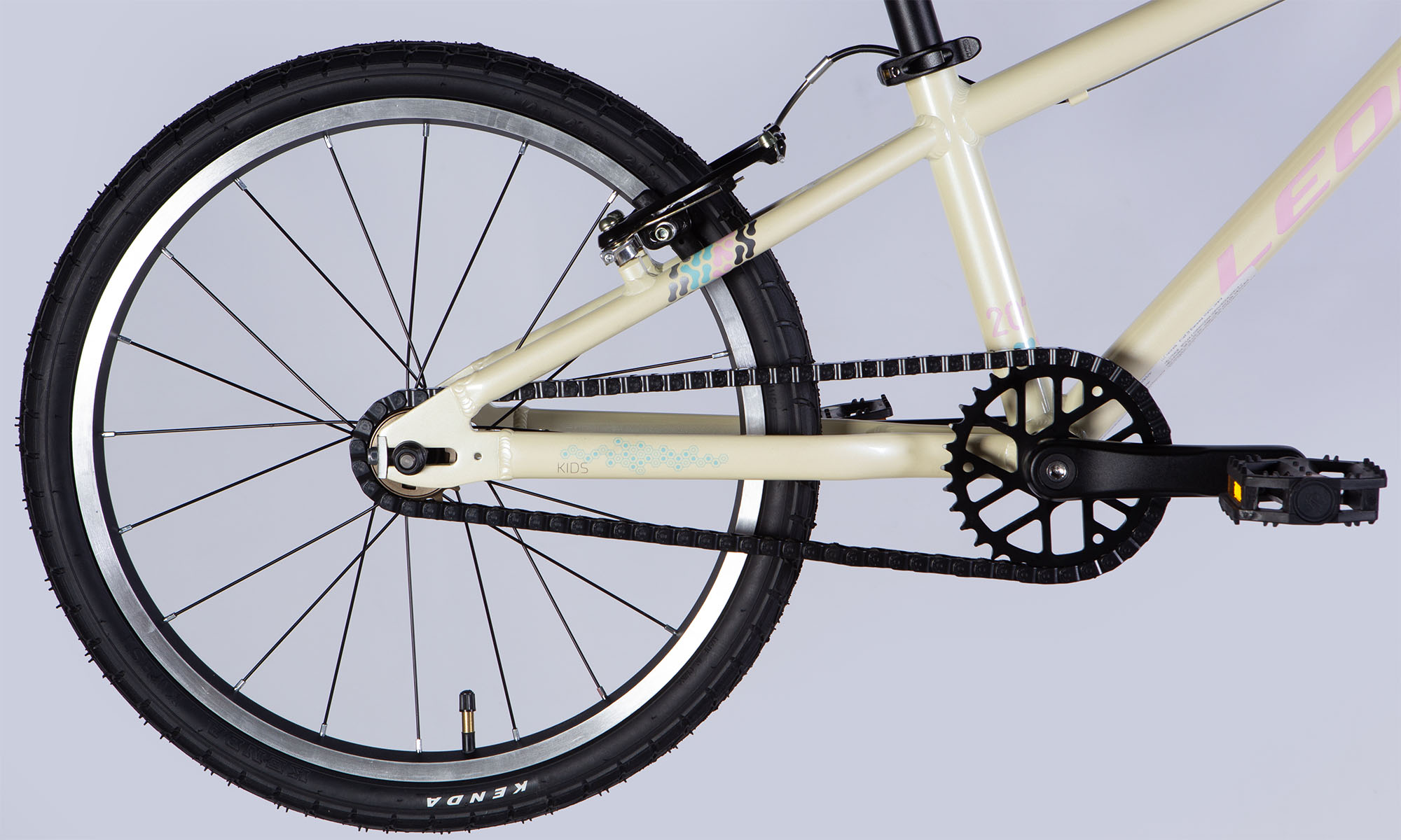 Велосипед Leon GO Vbr FR 20", розмір XS, рама 10", 2025, бежевий з рожевим 4