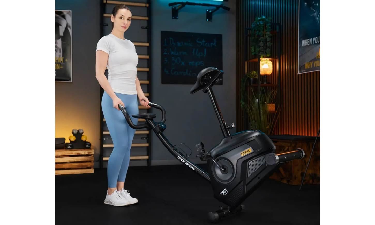 Велотренажер Trex Sport TX-400MB RECK магнітний сірий 3
