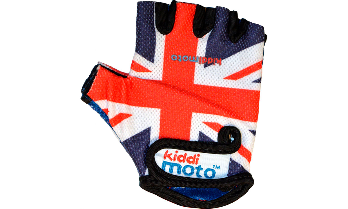 Фотографія Рукавички дитячі Kiddimoto британський прапор, синій, розмір M