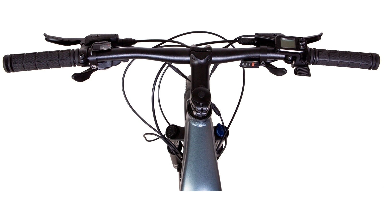 Фотография Электровелосипед Leon GAVANA 27,5" 500Вт 48В дисплей, САП, 12.8Ач встроенная батарея размер М рама 17 2022 темно-серый  2