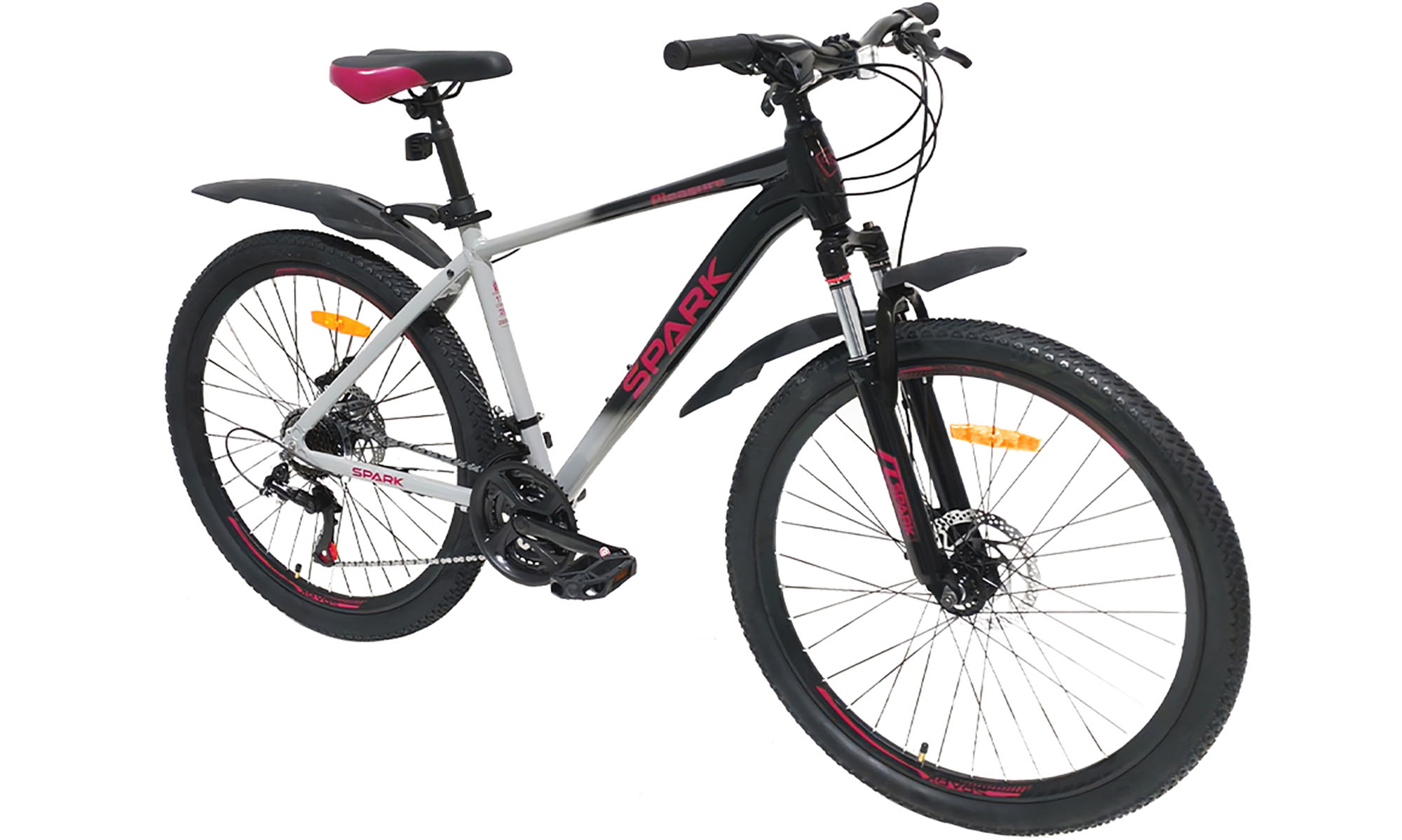 Велосипед SPARK PLEASURE 26", розмір M, рама 17", 2025, чорно-сірий 4 Велосипед SPARK PLEASURE 26", розмір M, рама 17", 2025, чорно-сірий 4