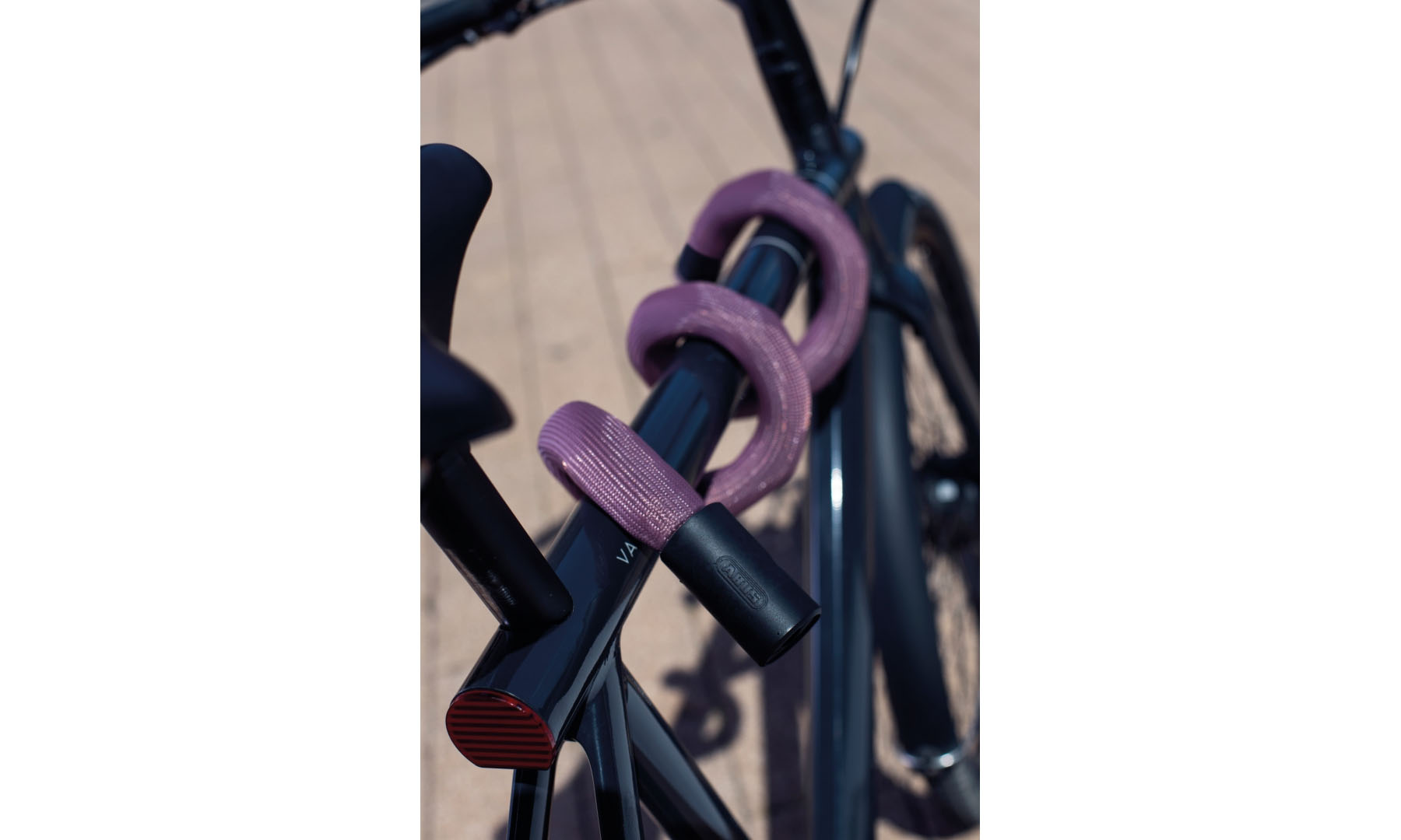 Замок с цепью ABUS 6206K/110 розовато-лиловый 2