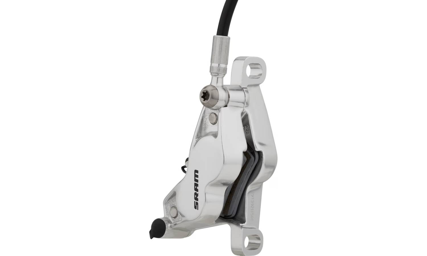 Тормоз дисковый SRAM Level Ultimate Stealth 4 Piston - Carbon Lever, Ti Hardware, Reach Adj, Clear Ano Front 950mm Hose  6