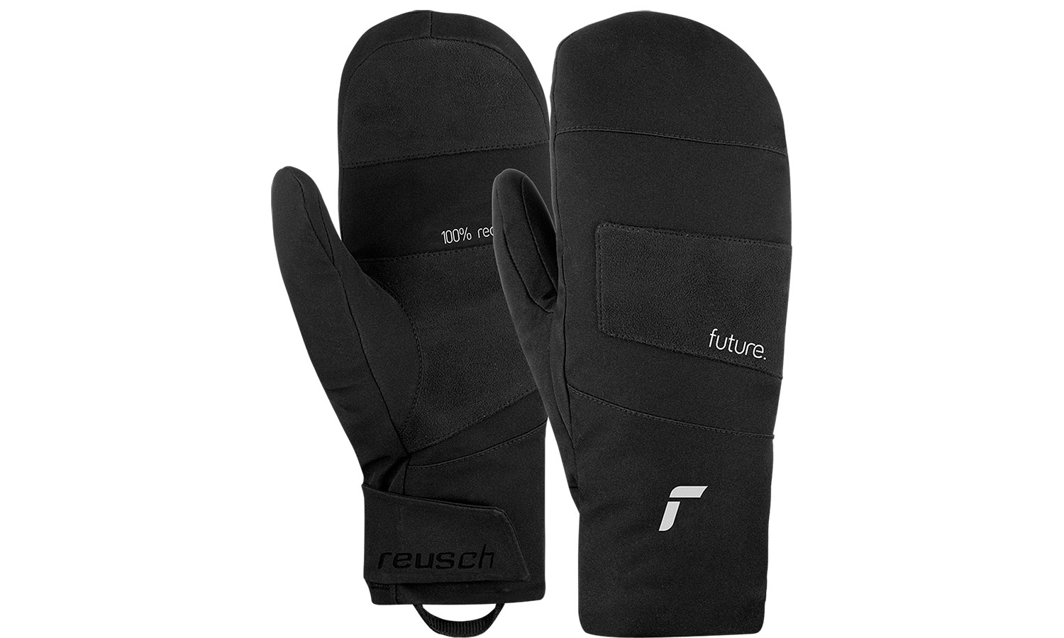 Перчатки Reusch Futu:re Mitten размер 8, сезон AW 22, черный 2 Перчатки Reusch Futu:re Mitten размер 8, сезон AW 22, черный 2