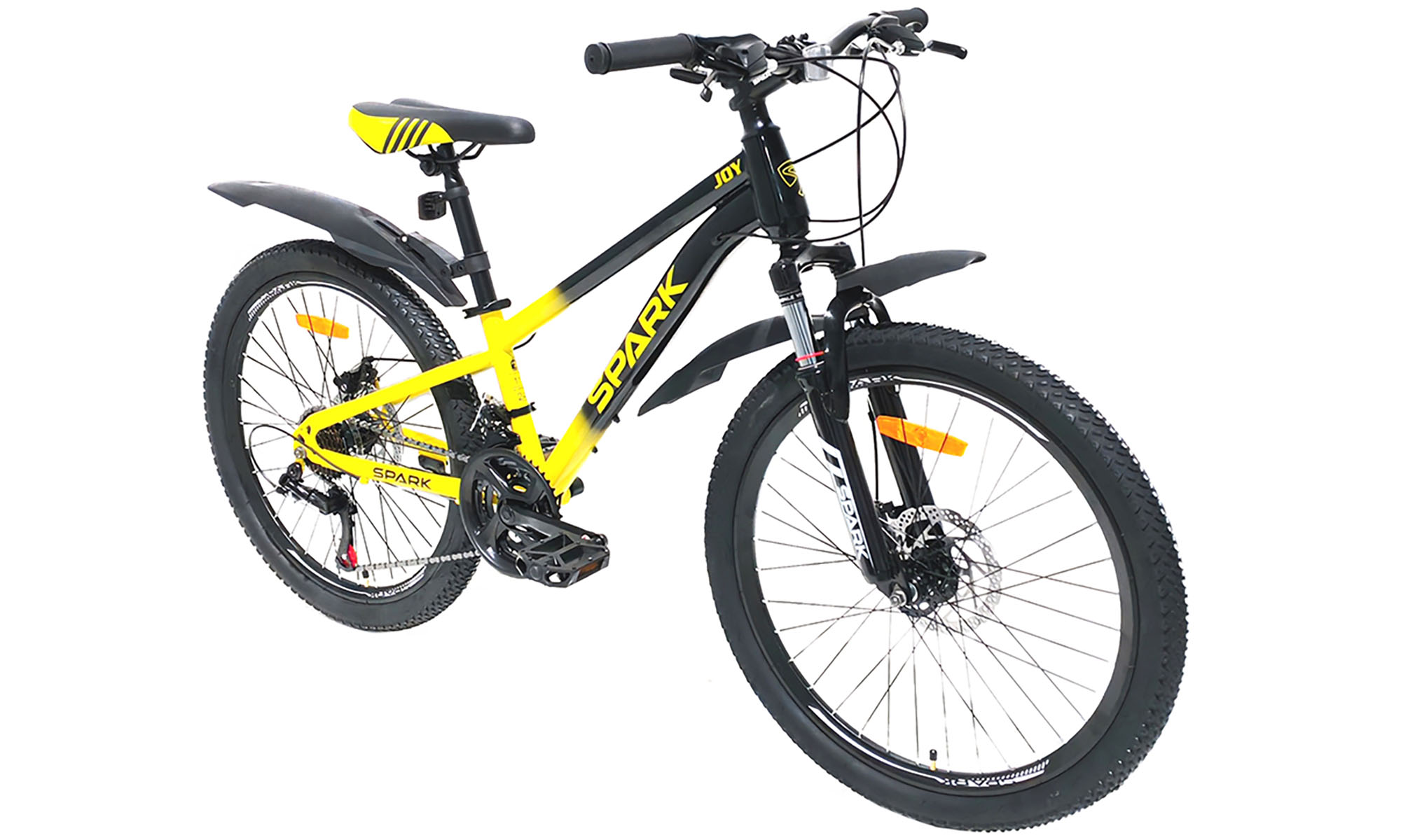 Велосипед SPARK JOY 24", розмір XXS, рама 11", 2025, жовтий з чорним 4