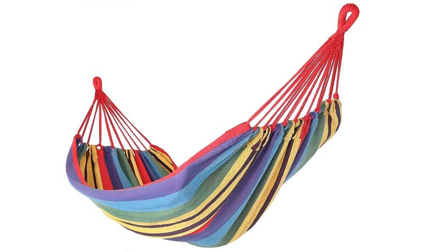 Гамак Royokamp 200X100см із чохлом, червоний у смужку 2