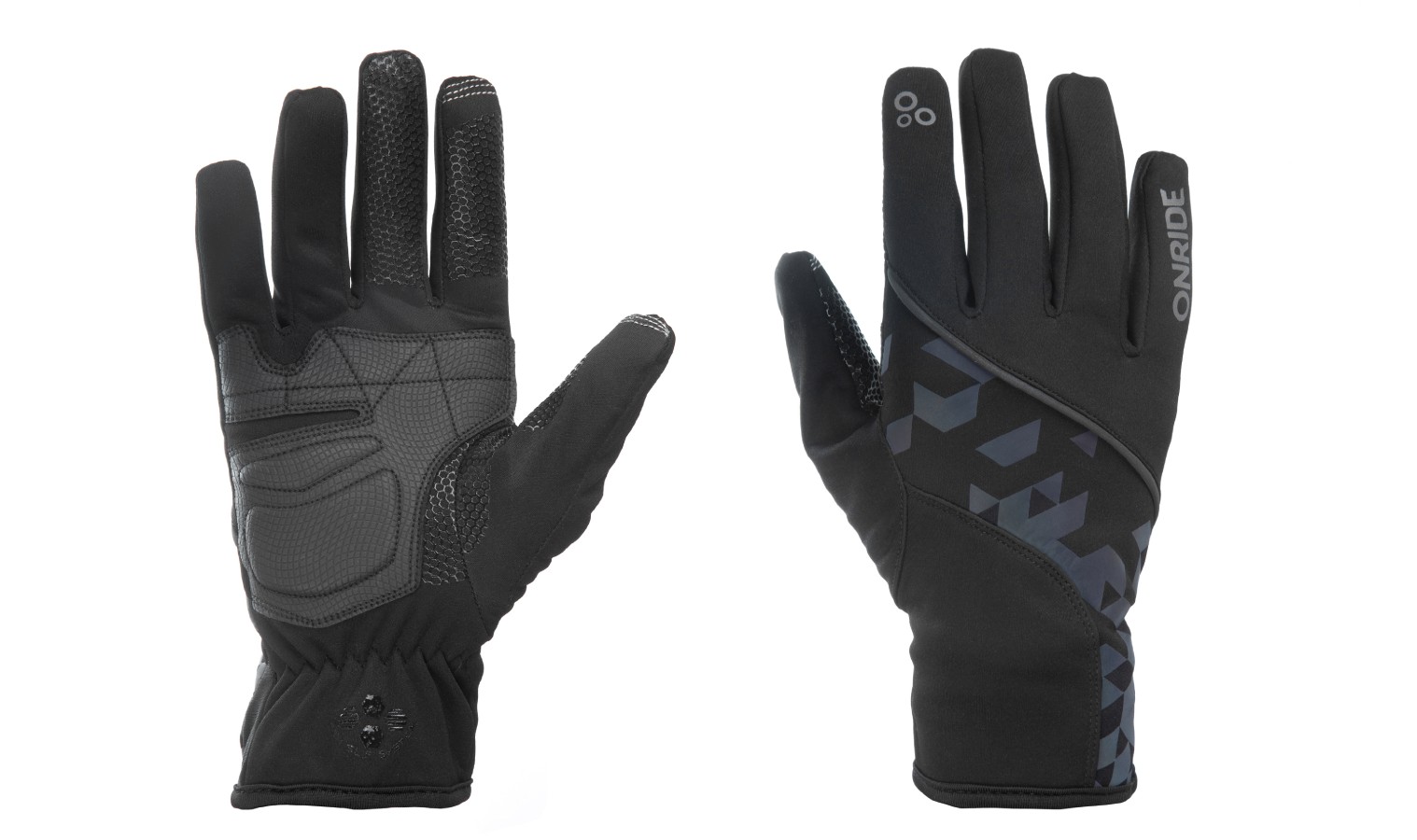 Фотографія Демісезонні рукавички ONRIDE Tropic чорні XS 
