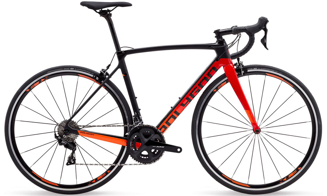 Фотография Велосипед Polygon STRATTOS S7 28" (2021) 2021 Черно-оранжевый 7