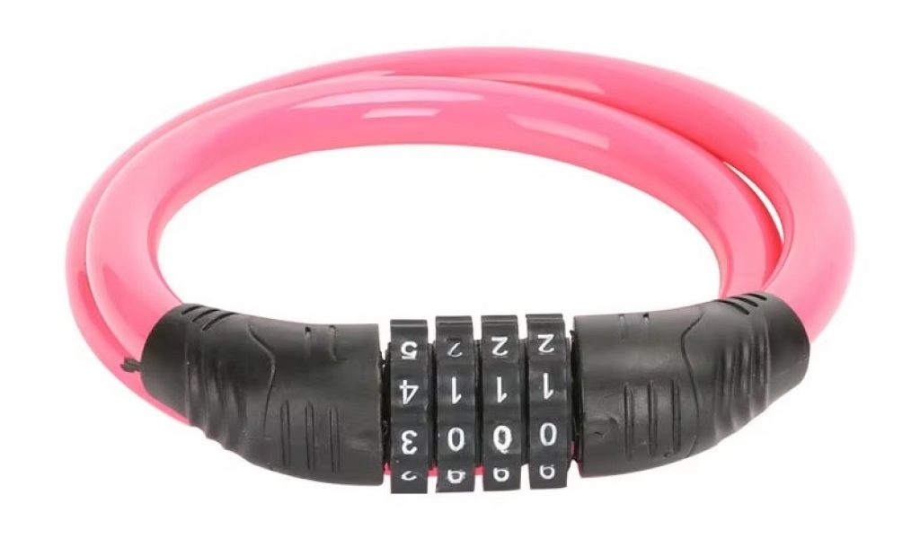 Замок кодовый WMX 7/1100мм розовый Замок кодовый WMX 7/1100мм розовый