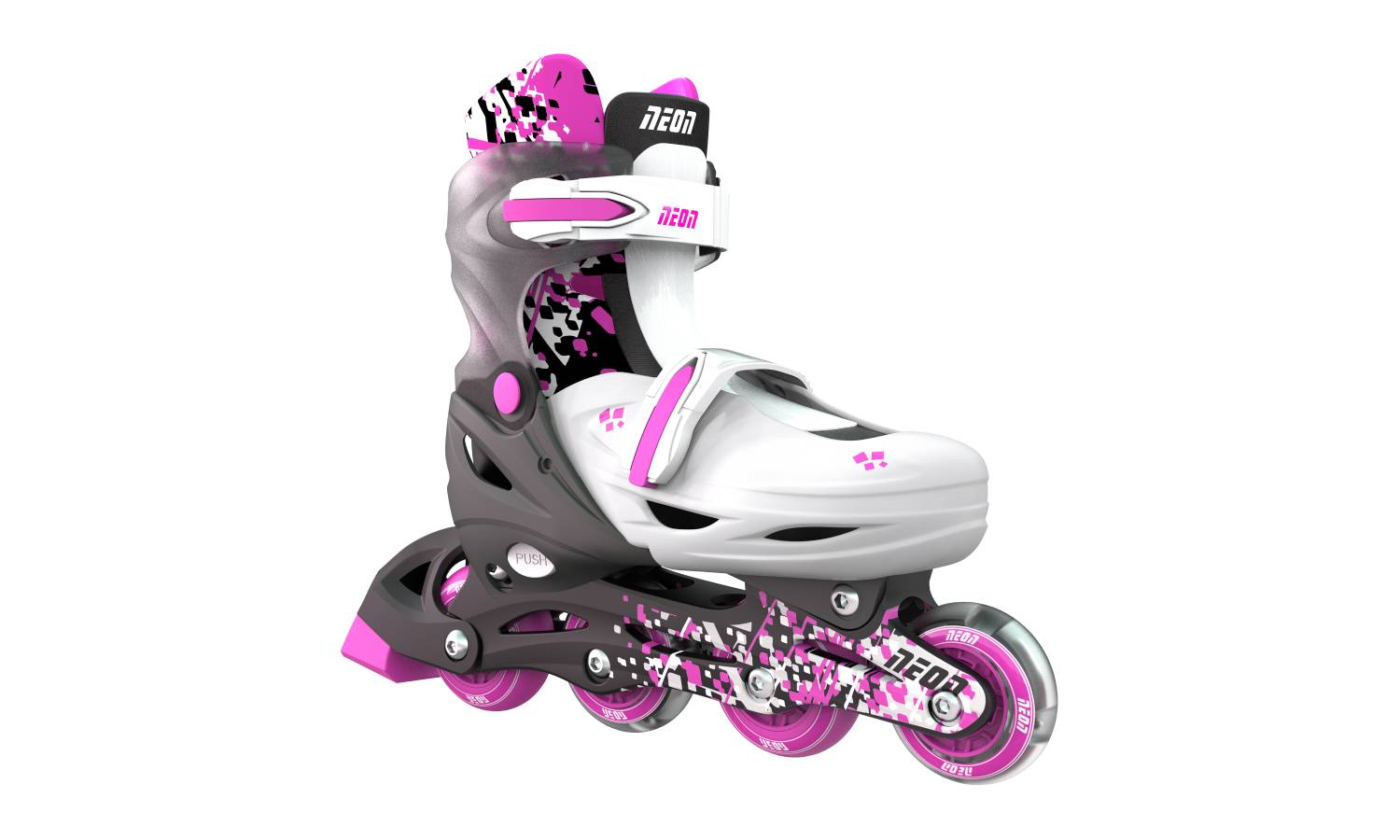 Роликовые коньки Neon Combo, размер 30-33, розовый 2 Роликовые коньки Neon Combo, размер 30-33, розовый 2