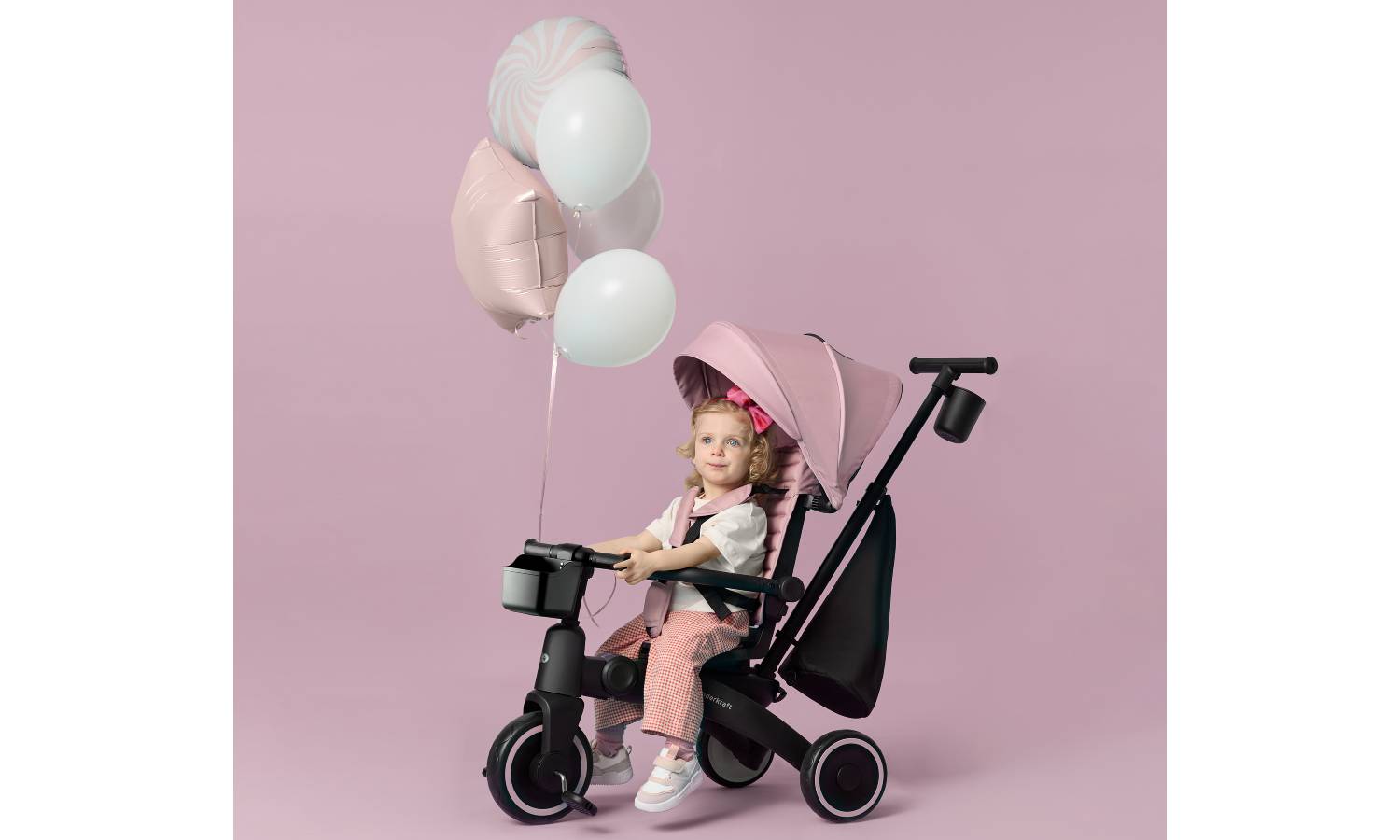 Трехколесный велосипед Kinderkraft Jazz 2 розовый 12 Трехколесный велосипед Kinderkraft Jazz 2 розовый 12