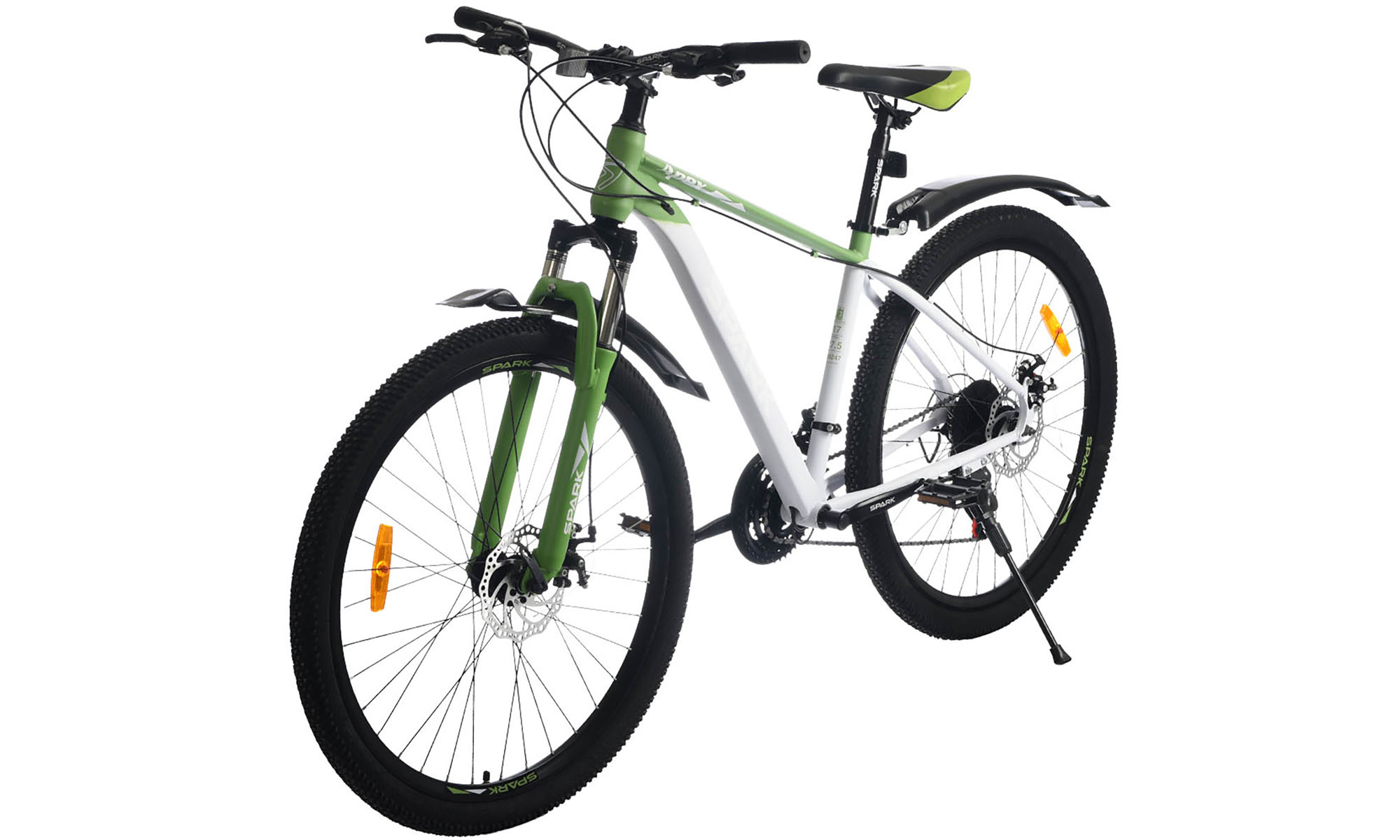 Велосипед SPARK APEX 27,5", розмір M, рама 17", рік 2026, зелений з світло-сірим 3