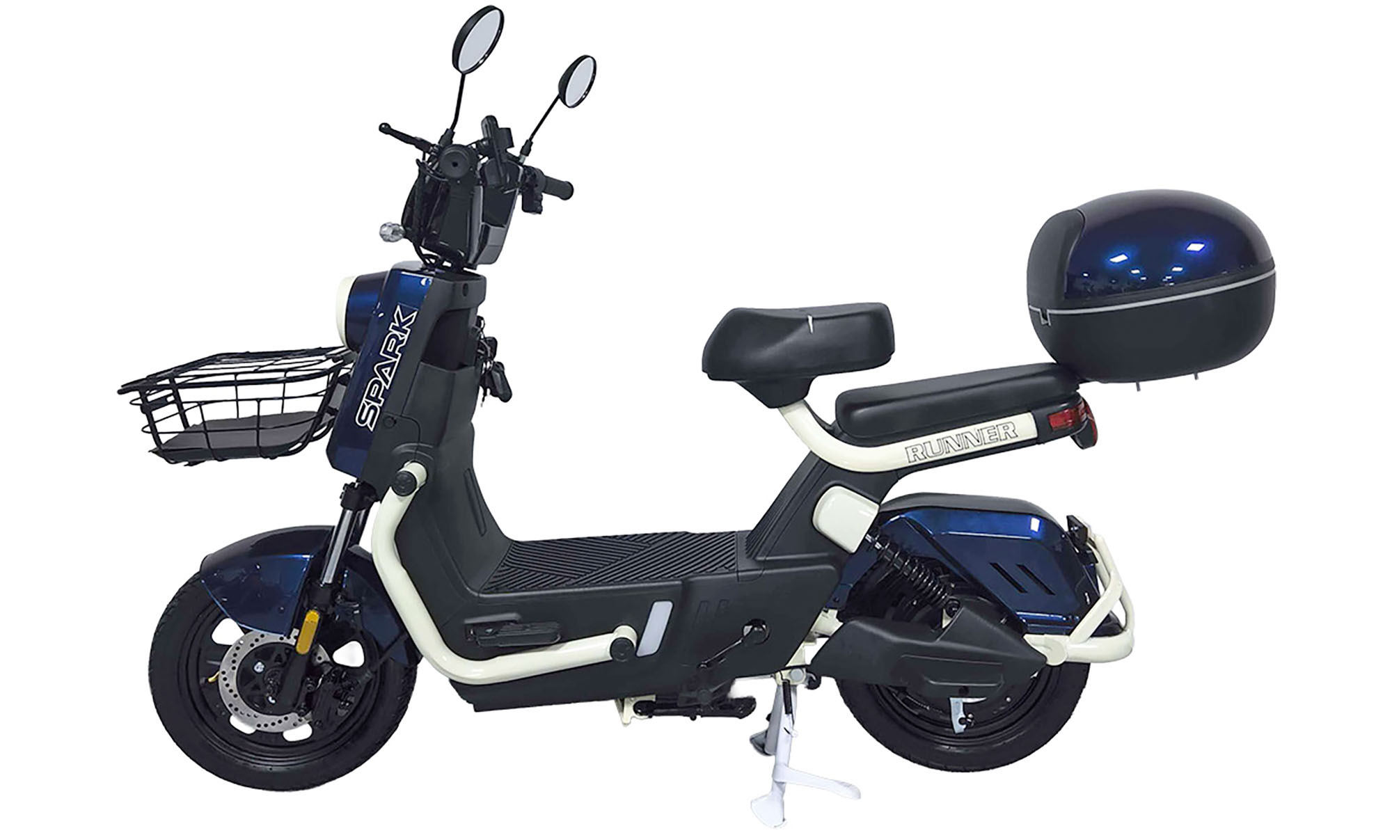 Велосипед с электромотором SPARK RUNNER 12" размер 16", год 2026, 60V/1000W/25Ah, синий 