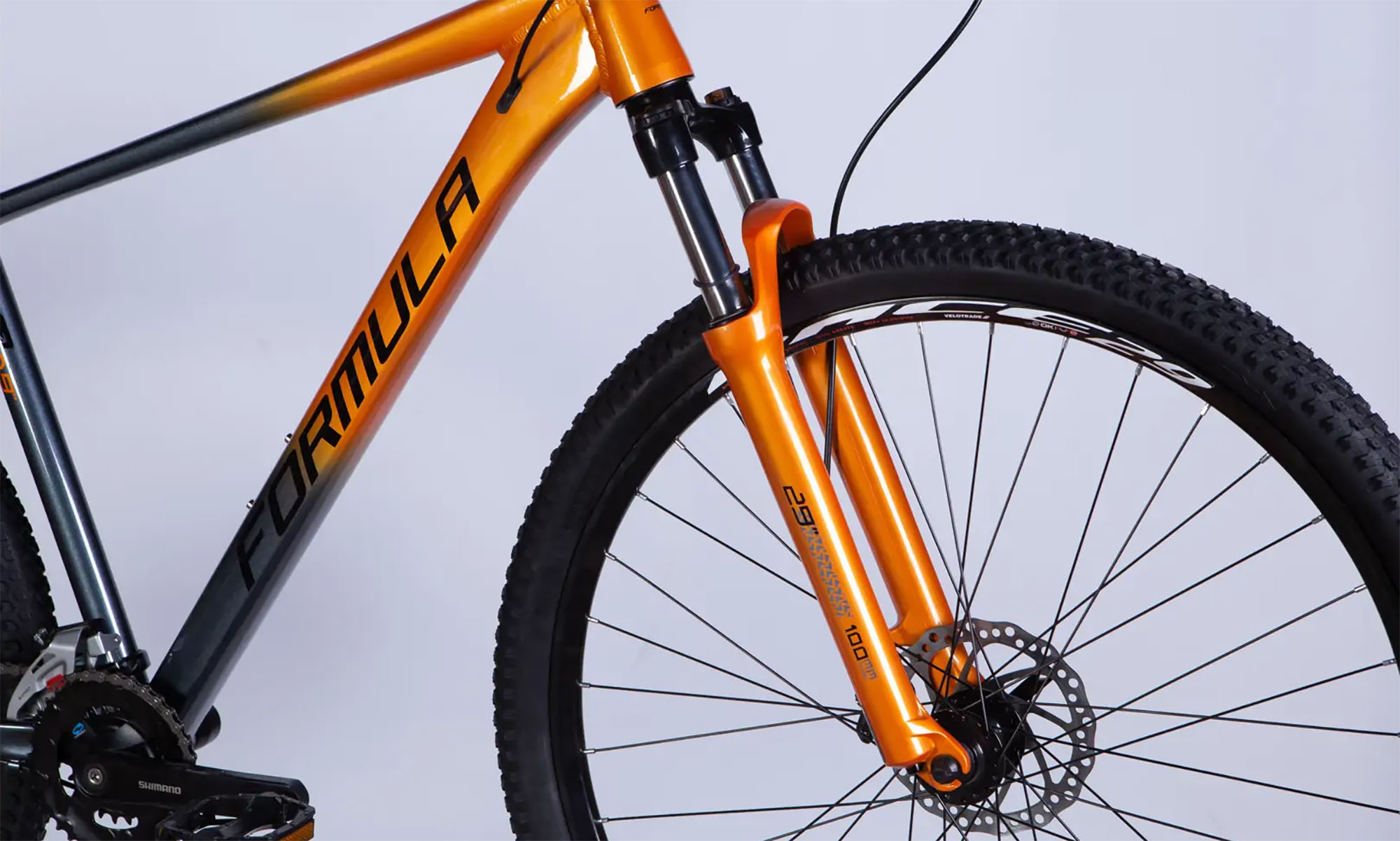 Велосипед Formula DRIVE HDD 29", розмір L, рама-19", рік 2026, сіро-помаранчевий 3