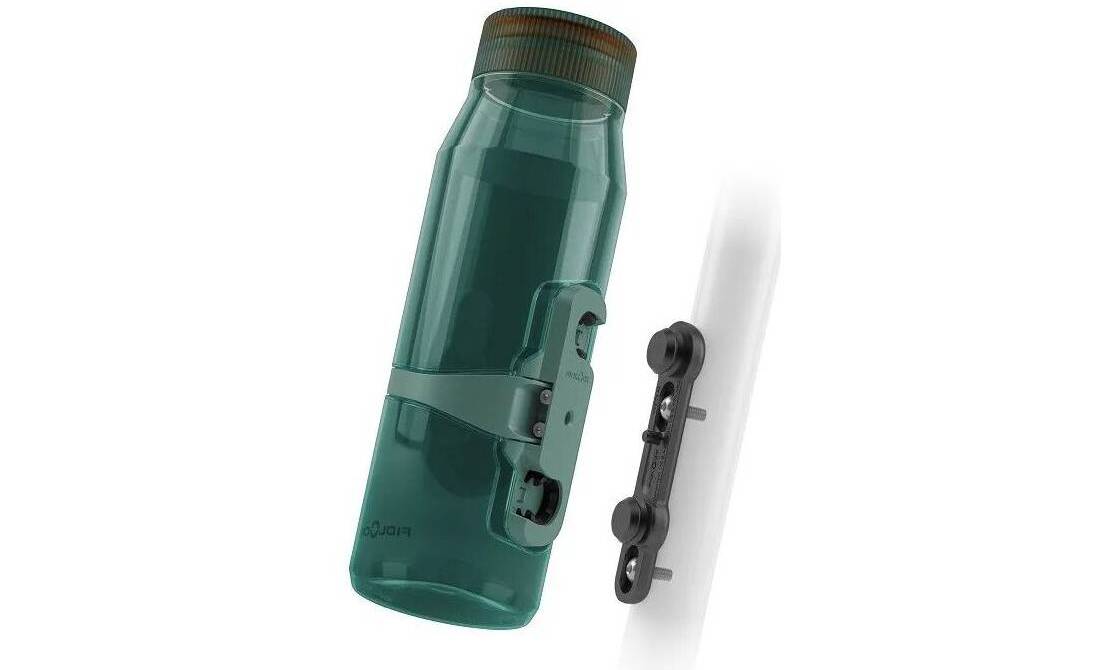 Фляга с коннектором и базой FIDLOCK TWIST bottle 700мл., прозрачный / зеленый Фляга с коннектором и базой FIDLOCK TWIST bottle 700мл., прозрачный / зеленый