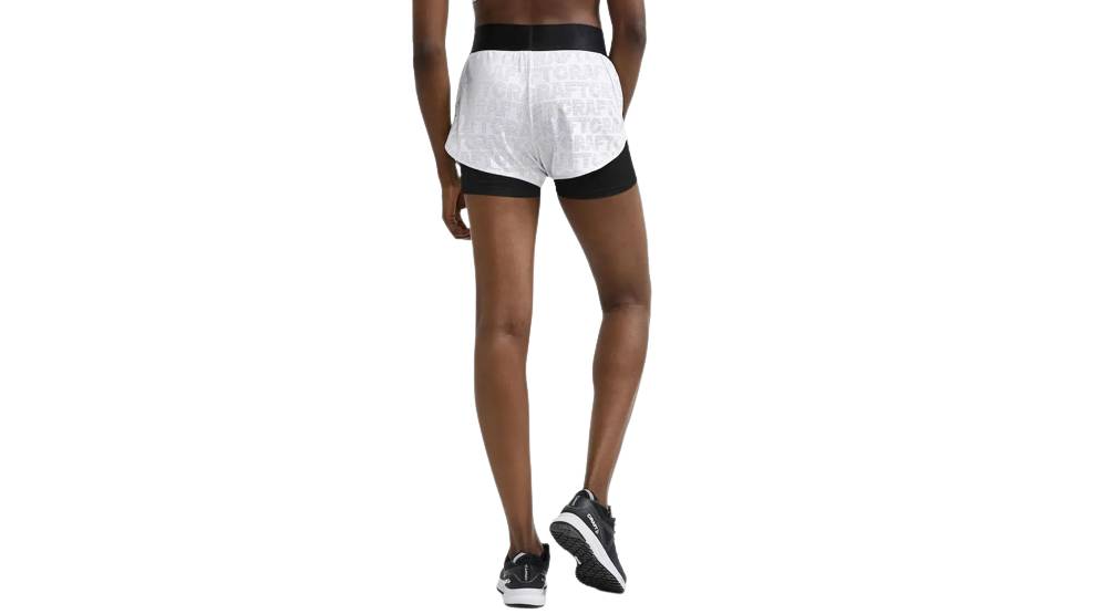 Шорты Craft CORE Charge Logo Shorts женские, размер S, сезон SS 21, белый 2 Шорты Craft CORE Charge Logo Shorts женские, размер S, сезон SS 21, белый 2