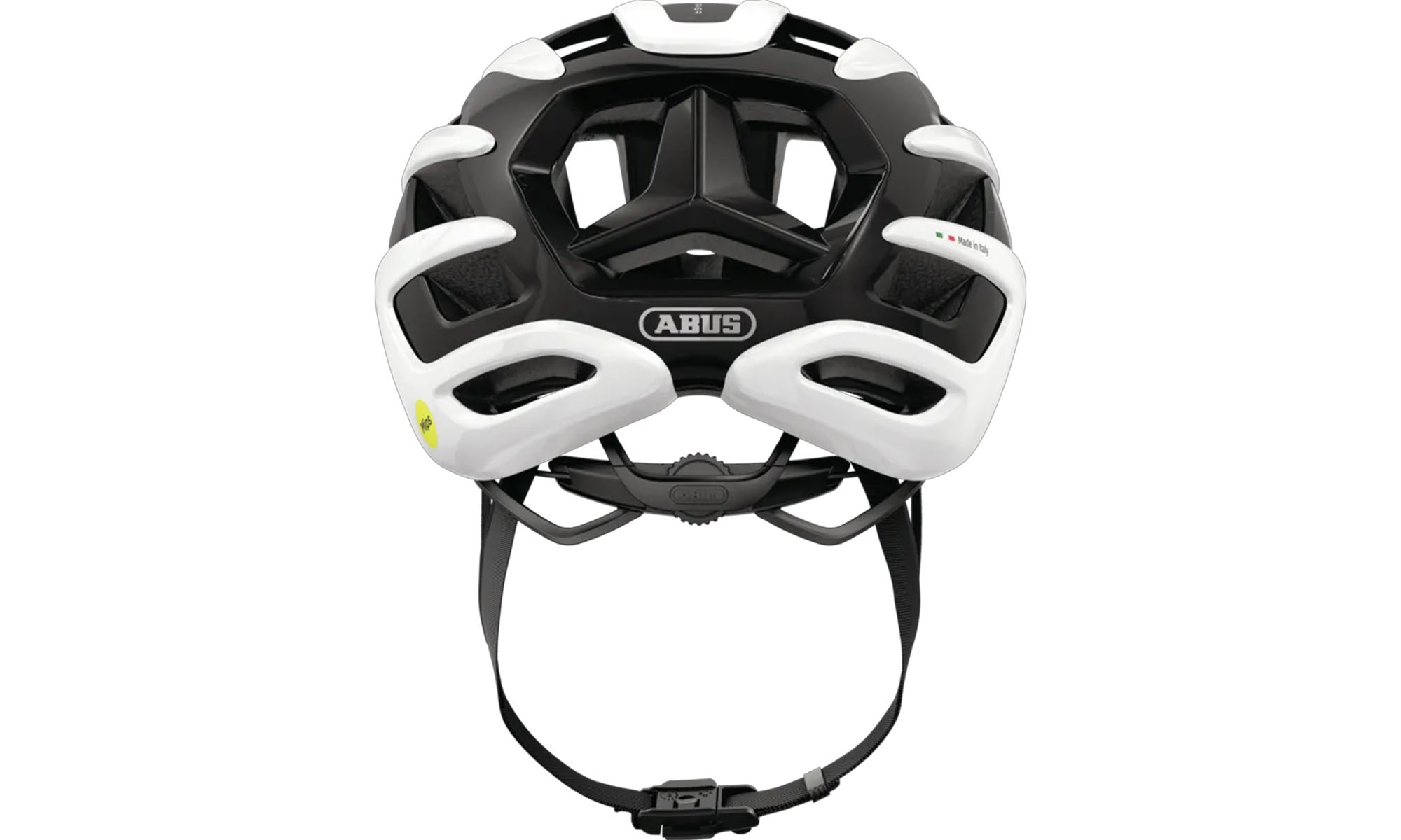 Велошлем спортивный ABUS AIRBREAKER 2.0 MIPS, размер L (57-61 см), глянцевый белый 4 Велошлем спортивный ABUS AIRBREAKER 2.0 MIPS, размер L (57-61 см), глянцевый белый 4