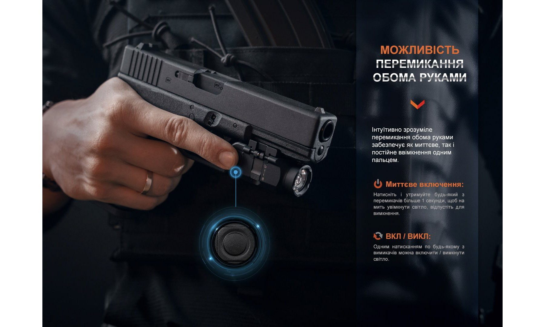 Фонарь к пистолету Fenix GL06 3