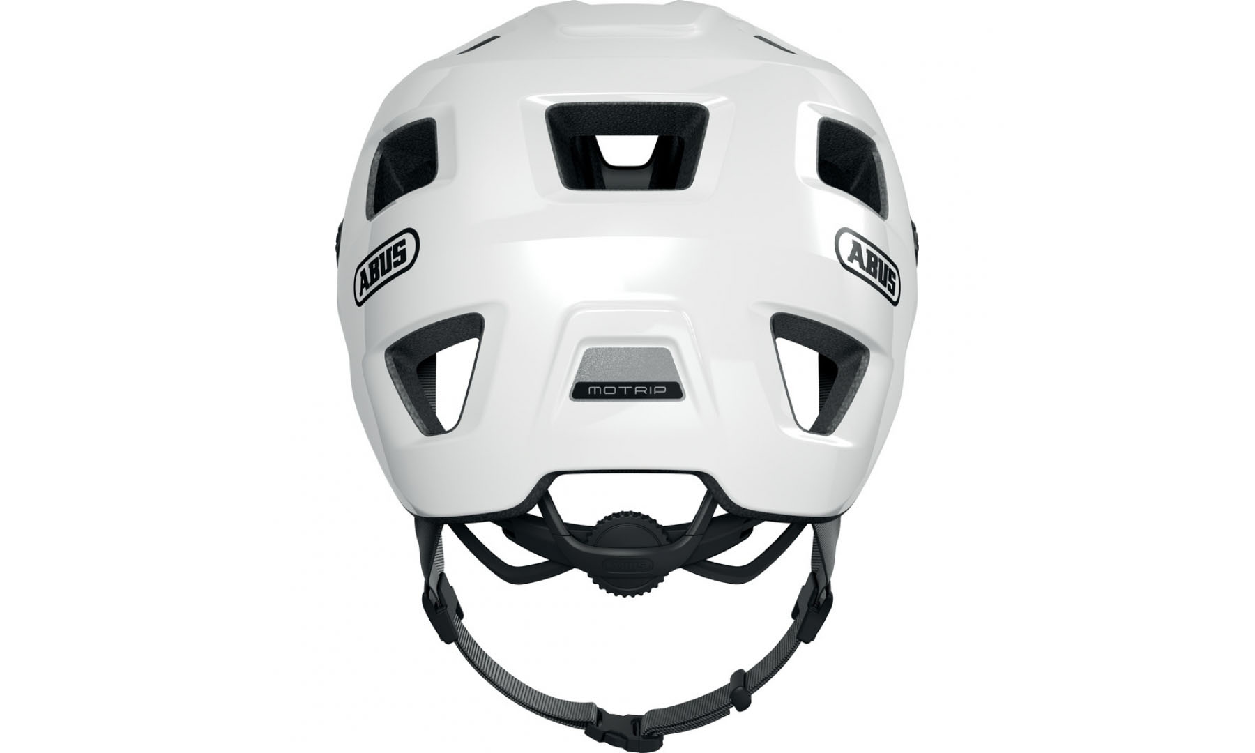 Велошлем спортивный ABUS MOTRIP Shiny White, размер M (54-58 см), глянцевый белый 2