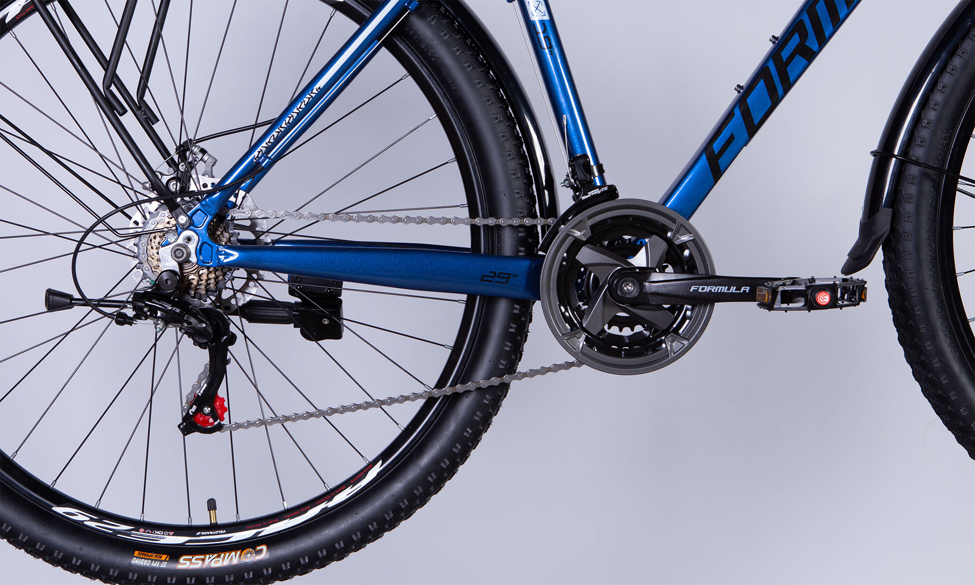 Велосипед Formula MOTION PLUS DD FR 29", розмір L, рама-19" 2025, синьо-чорний 4