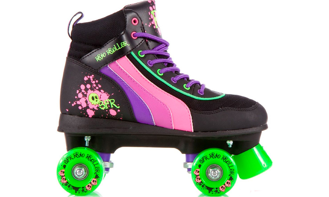 Ролики Rio Roller SKULL, розмір 37 Чорно-рожевий 4 Ролики Rio Roller SKULL, розмір 37 Чорно-рожевий 4