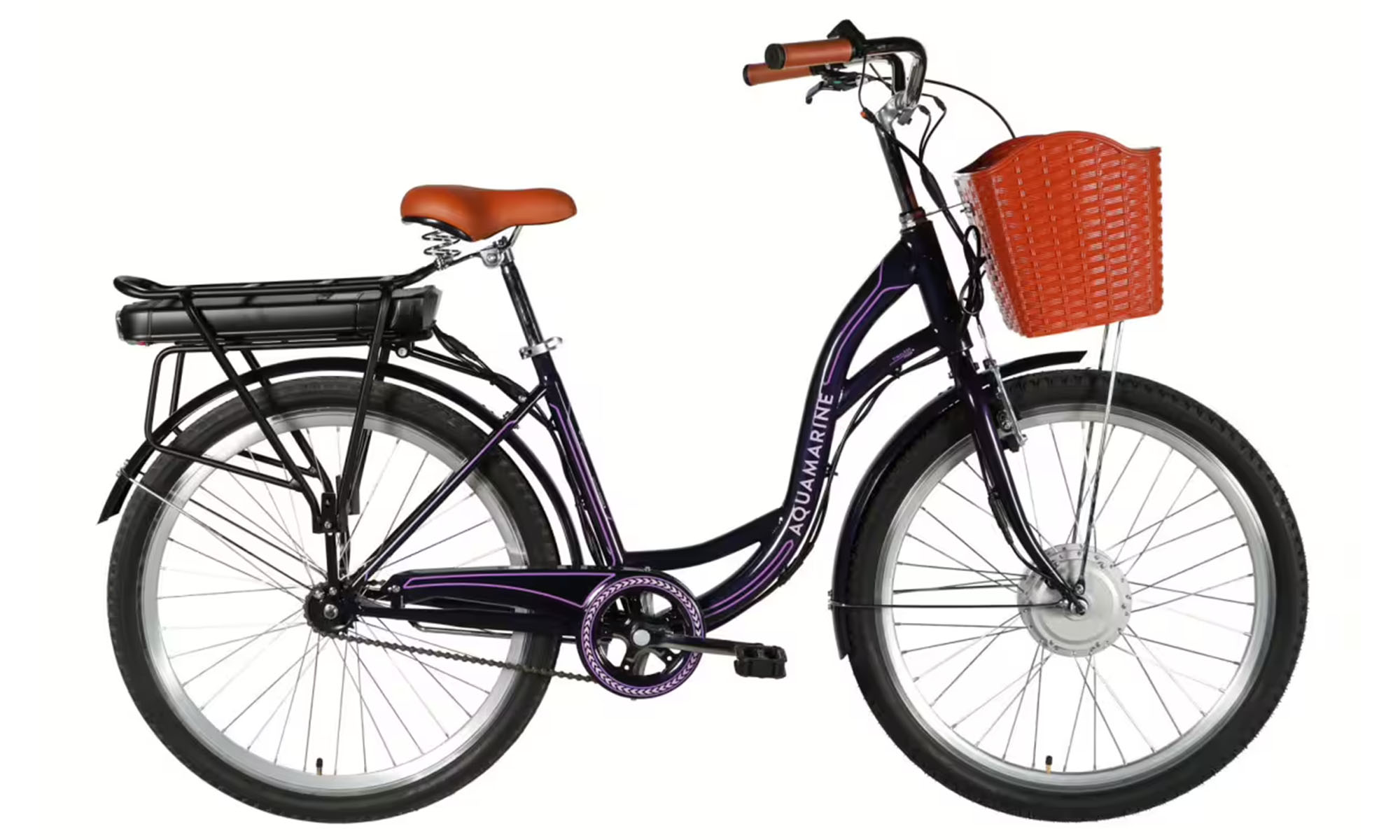 Велосипед з електроприводом Dorozhnik eAQUAMARINE BH, 26", розмір M, рама-17", 36 B 13 А*г 500 Вт, рік 2026, темно-фіолетовий 