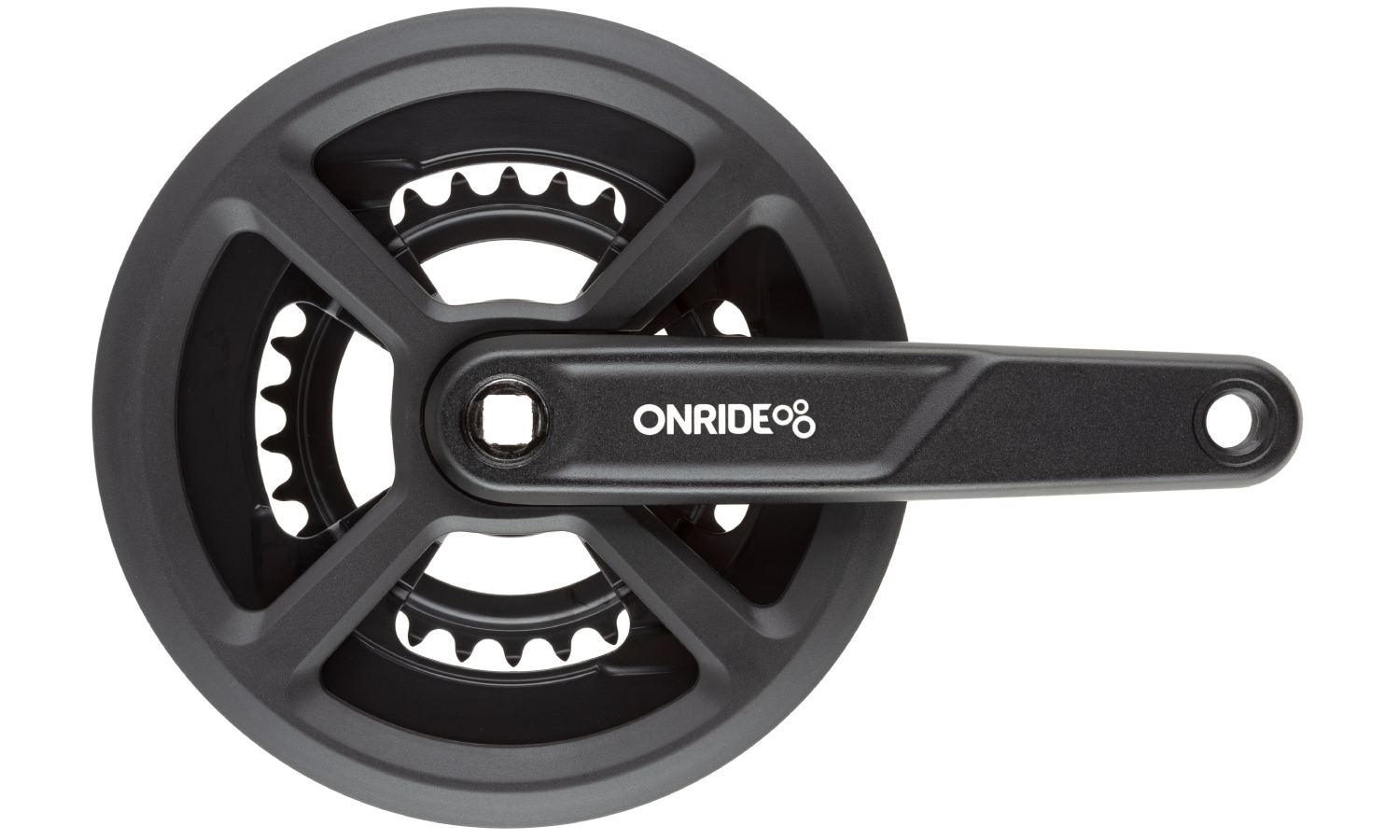 Комплект шатунов ONRIDE Duet 920P, под квадрат, 175 мм, 46-30, на 9/8 скоростей, черный Комплект шатунов ONRIDE Duet 920P, под квадрат, 175 мм, 46-30, на 9/8 скоростей, черный