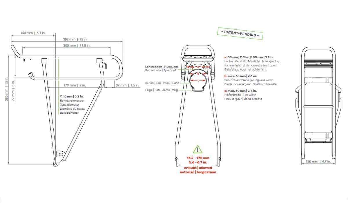 Велобагажник задній Racktime Add-it 26/28" 6