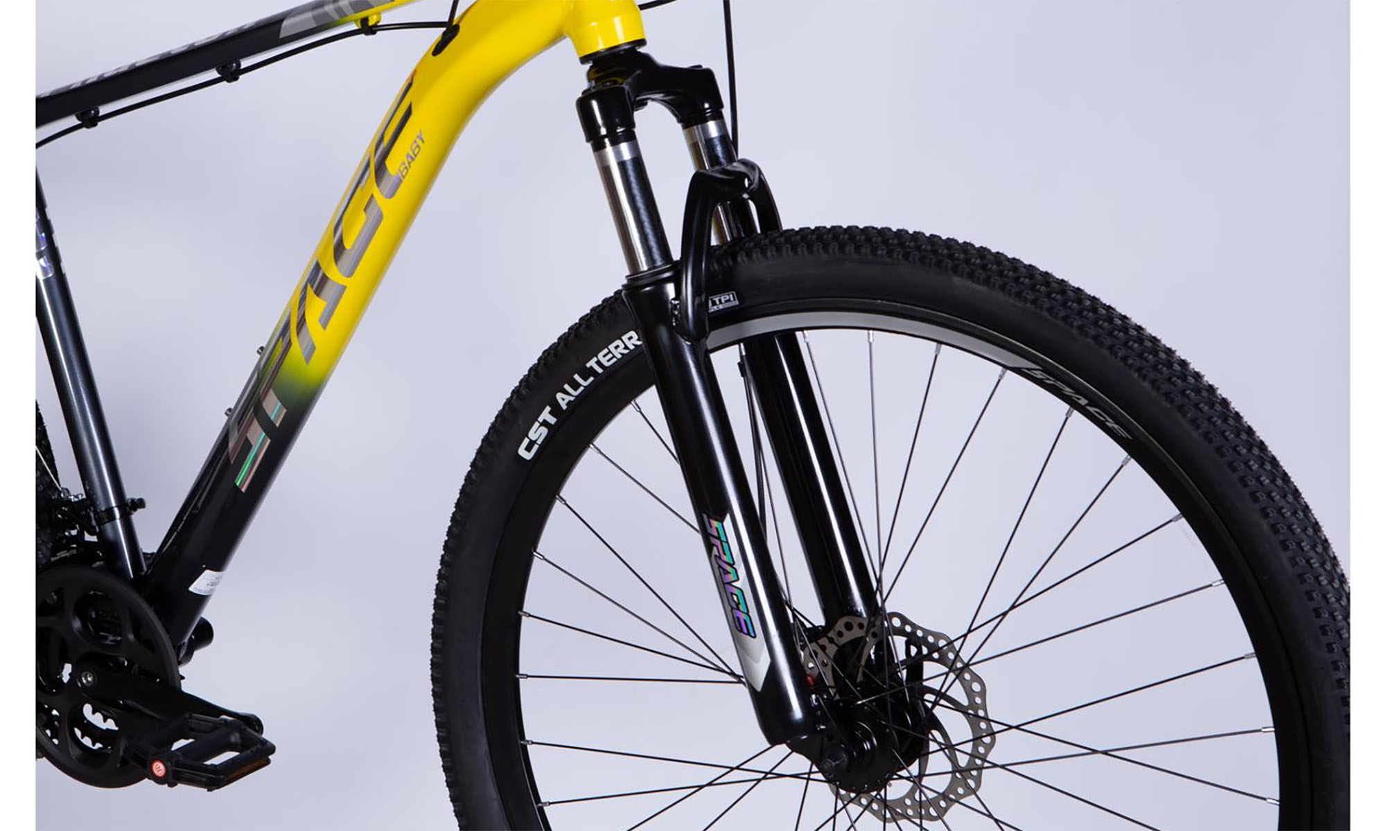 Велосипед SPACE PHAETON DD FR, 27.5", AL, розмір M, рама-17", 2025, сіро-жовтий 7 Велосипед SPACE PHAETON DD FR, 27.5", AL, розмір M, рама-17", 2025, сіро-жовтий 7