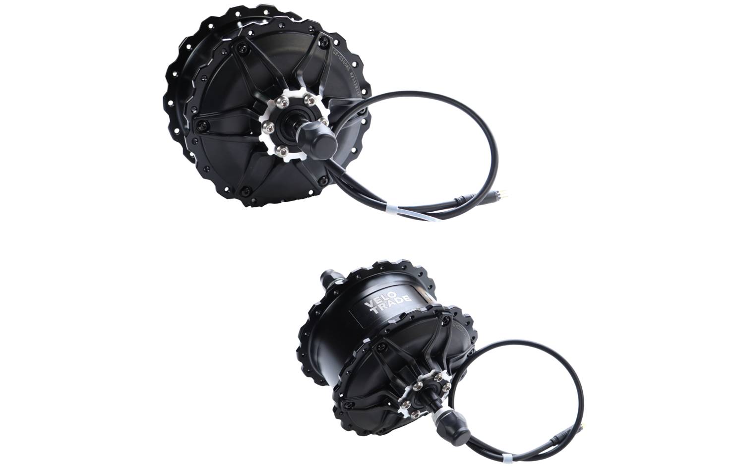 Мотор 20-26" GP G500RS редукторний 290об/хв 48/72B 500Вт задній 36H 36H під тріскачку 500мм 12G чорний 2