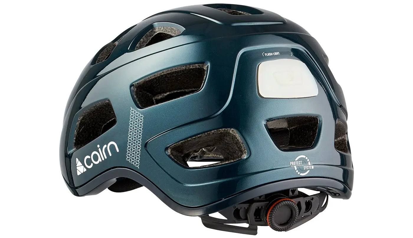 Велошлем Cairn Quartz LED USB shiny pine размер М 52-58 см 5