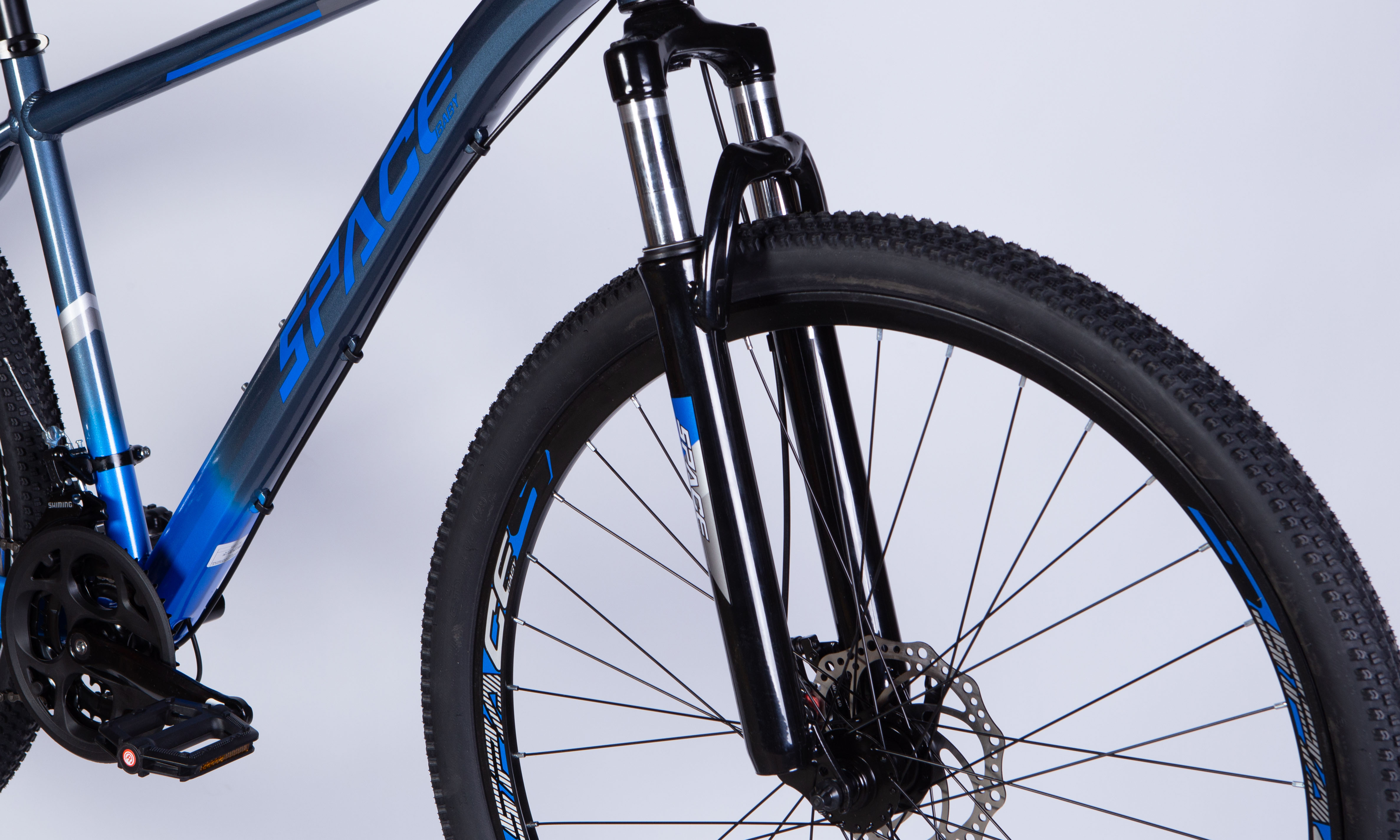 Велосипед SPACE MERCURY DD FR 29", розмір M, рама-18", рік 2026, сіро-синій 5