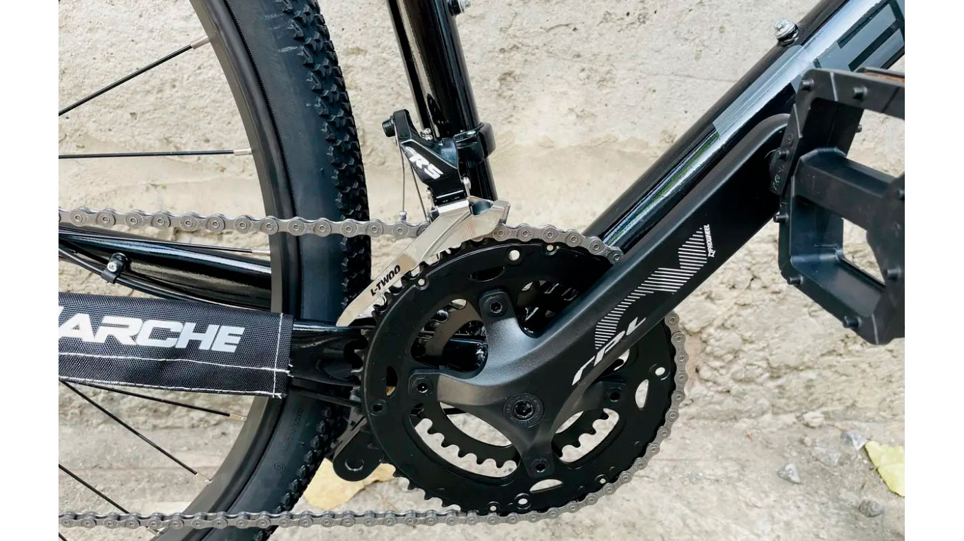 Фотография Велосипед DeMARCHE Gravel Point 2x9 28" размер S 2022 Черный 3