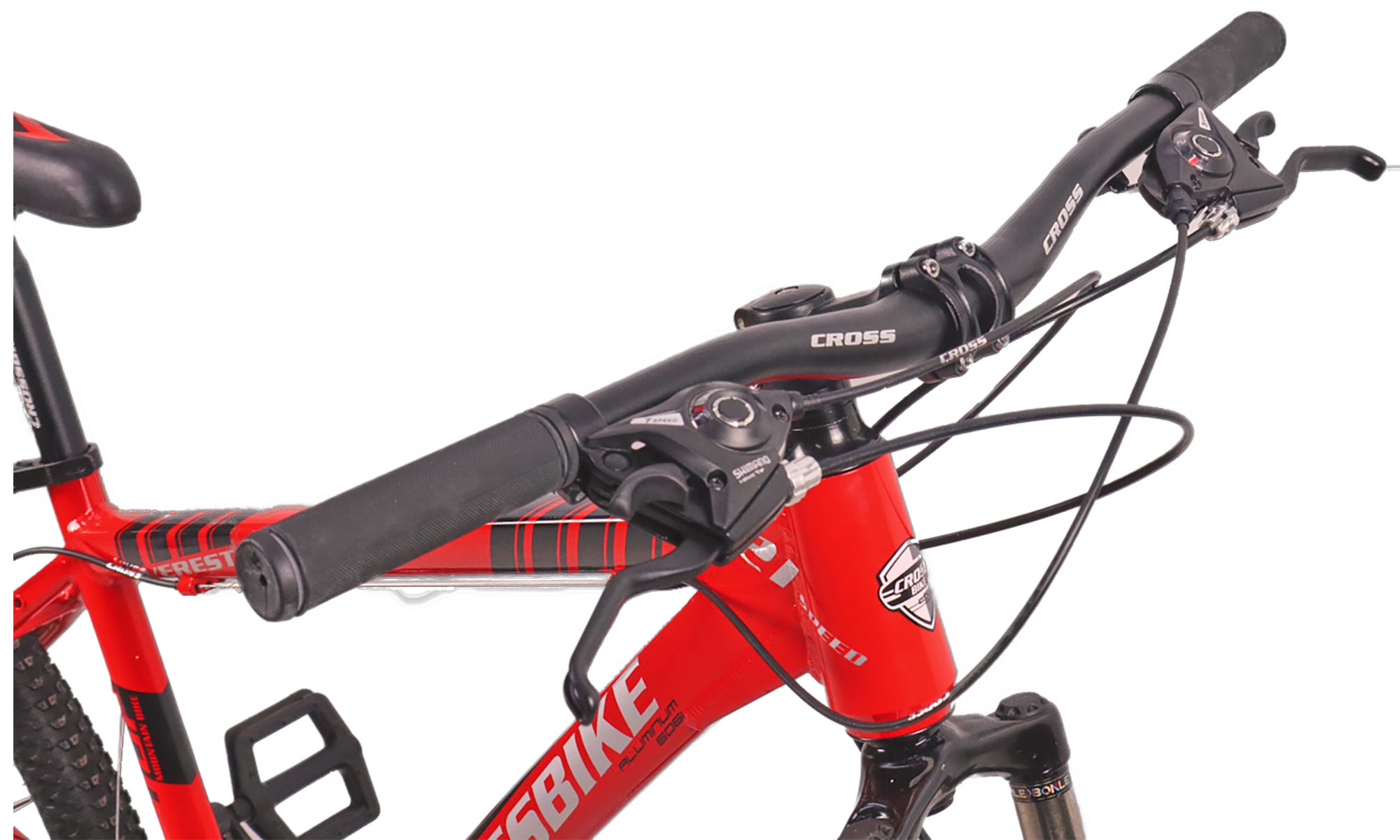 Фотография Велосипед CrossBike Everest 26", размер M, рама 17", 2022, Красный 4