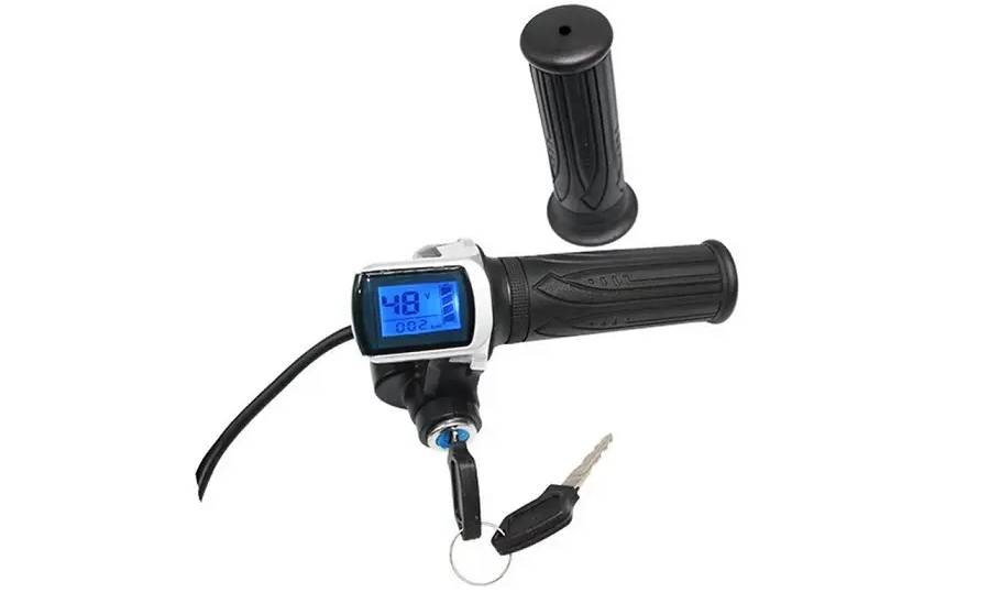 Ручка акселератора WinXu c дисплеем, 60V, черная  