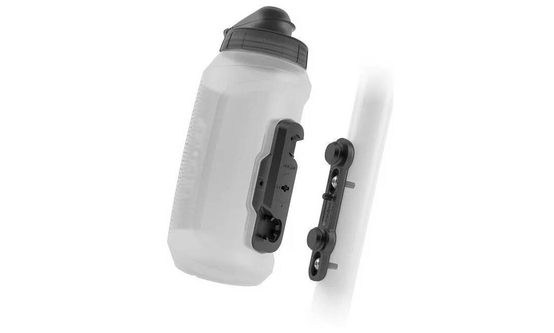 Фляга с коннектором и базой FIDLOCK TWIST bottle 750мл., прозрачный / белый 