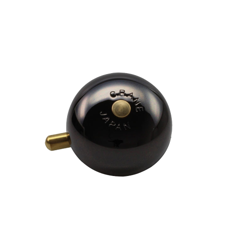 Звонок CRANE MINI KAREN, Neo Black, 45мм латунь, топкеп, Хром, Черный 2 Звонок CRANE MINI KAREN, Neo Black, 45мм латунь, топкеп, Хром, Черный 2