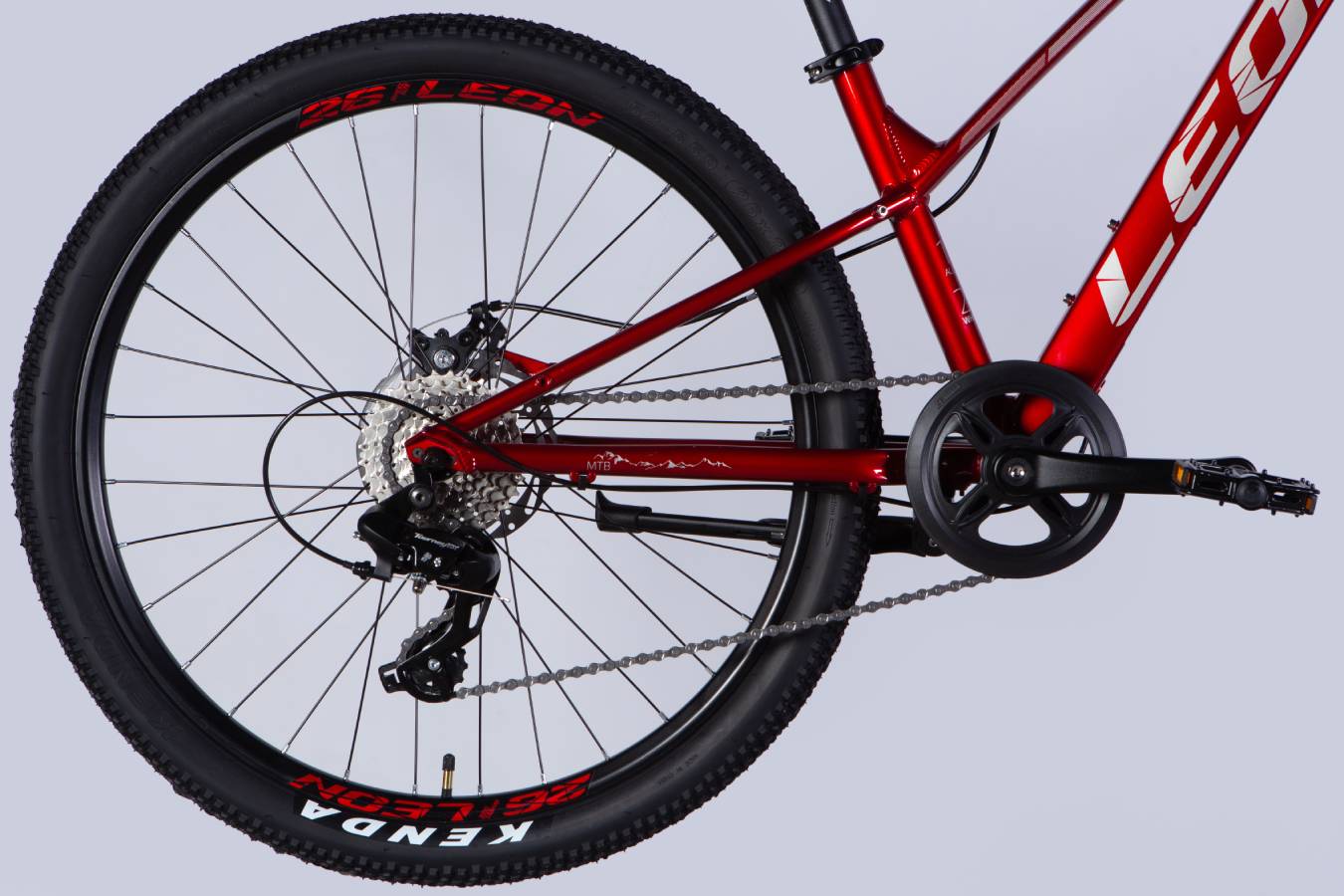 Велосипед Leon SUPER JUNIOR DD CS 26", размер XS, рама 13", 2025, красный 3
