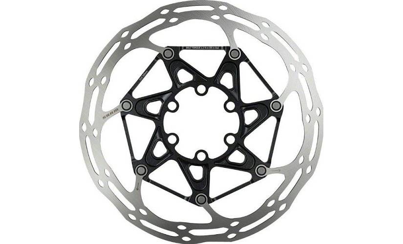 Фотография Ротор тормозной SRAM Centerline 2 шт 160mm Black стальные болты Rounded