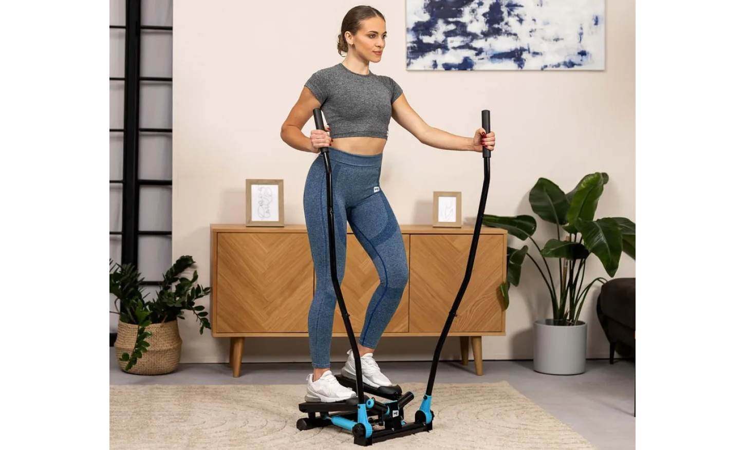 Степпер Hop-Sport HS-045S Slim Синій 21 Степпер Hop-Sport HS-045S Slim Синій 21