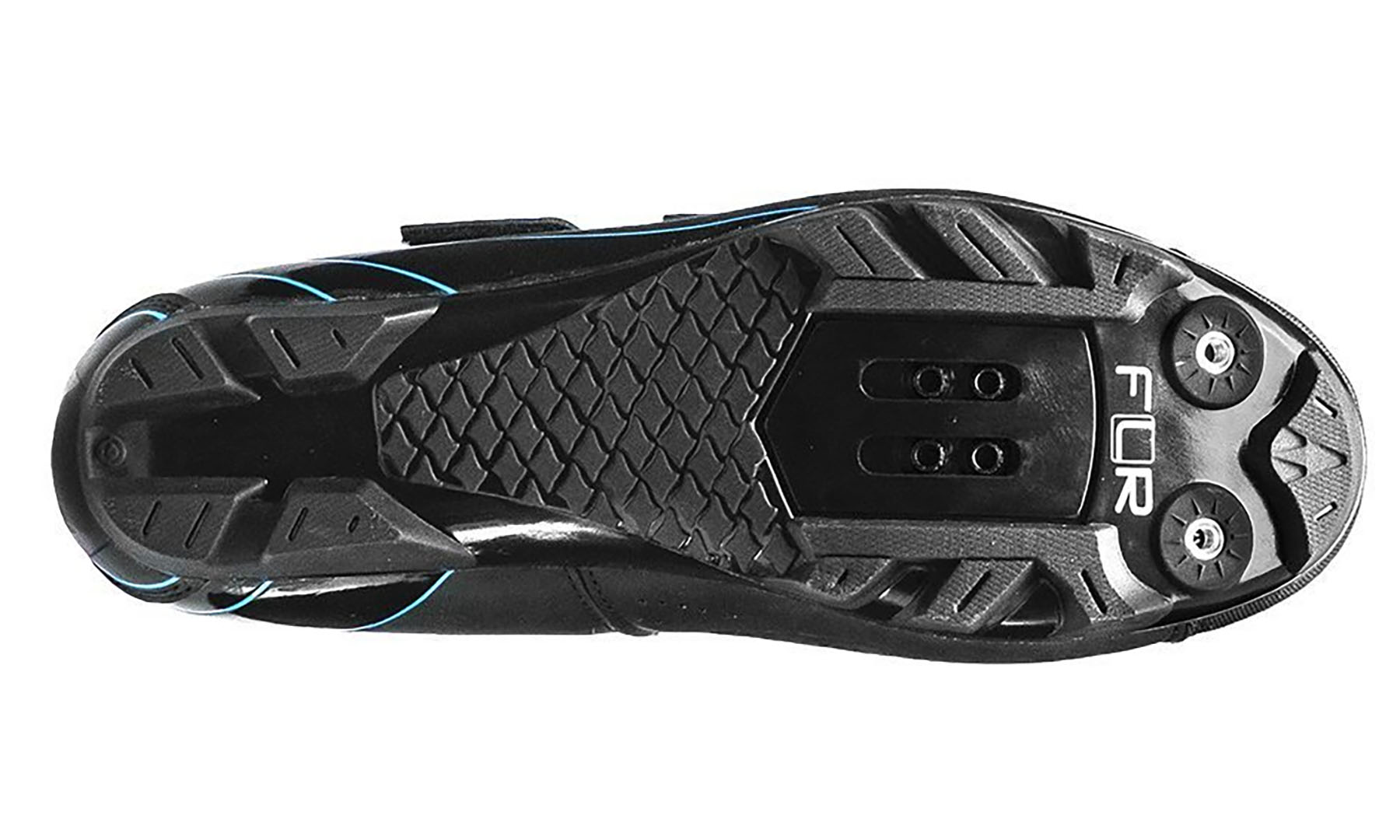 Велосипедные туфли МТБ FLR F-55 черные/синие, размер 40 4