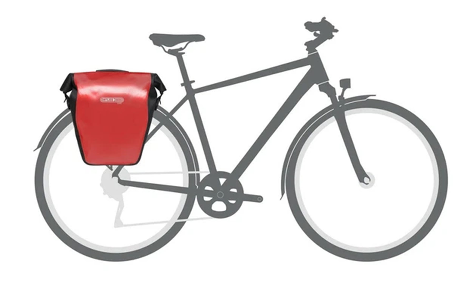 Гермосумка велосипедная ORTLIEB Back-Roller Core, красно-черная, 20 л 4 Гермосумка велосипедная ORTLIEB Back-Roller Core, красно-черная, 20 л 4