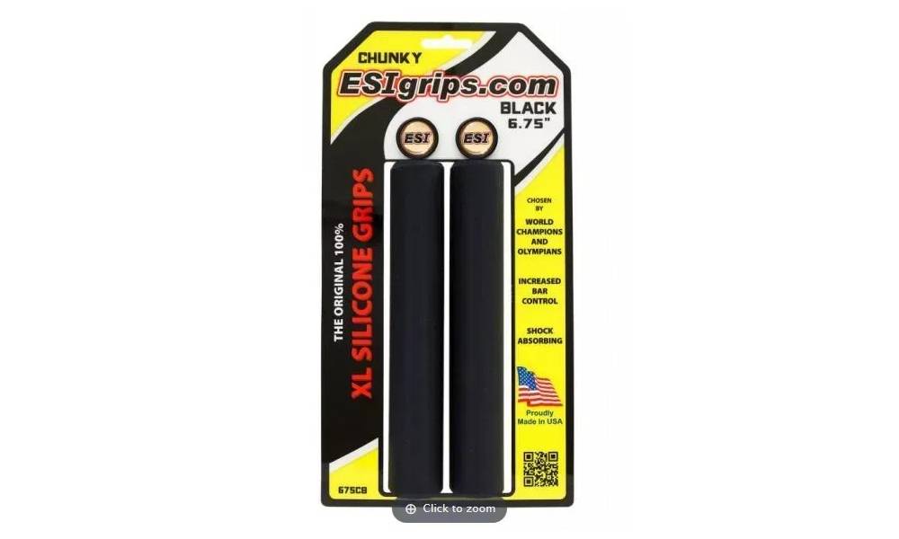 Грипсы ESI XL 6.75" Chunky черные 6